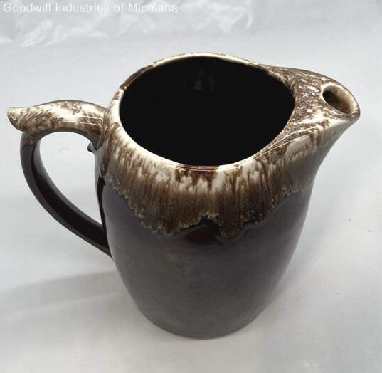 McCoy Pottery Brown Drip Glaze Pitcher image number 2