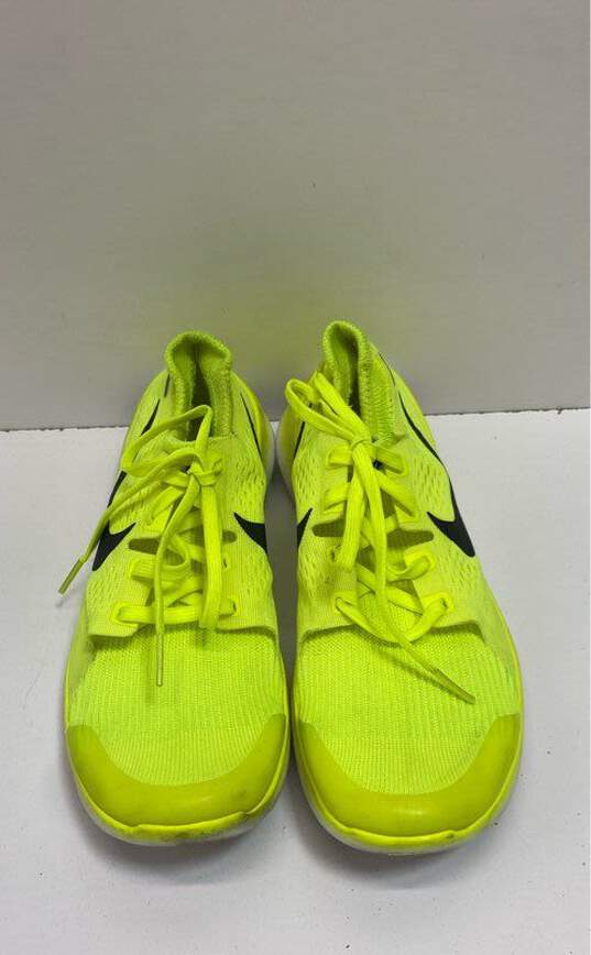 Nike Knit Running Shoes Neon Yellow 7 image number 6