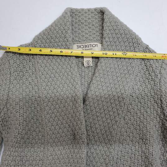 Wool Knit Front Snap Cardigan Sweater Women's M image number 4
