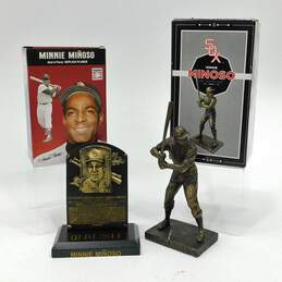 Lot of  Chicago White Sox  Minnie Minoso  Hall of Fame  And Mini Statue