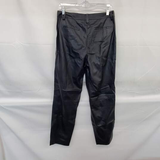 Vince Camuto Black Faux Leather Pants Size 6 image number 2