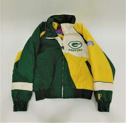 Vintage Pro Player NFL Green Bay Packers Full Zip Jacket Men's Size Small