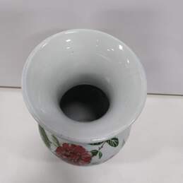 Vintage Painted Floral Porcelain Vase alternative image