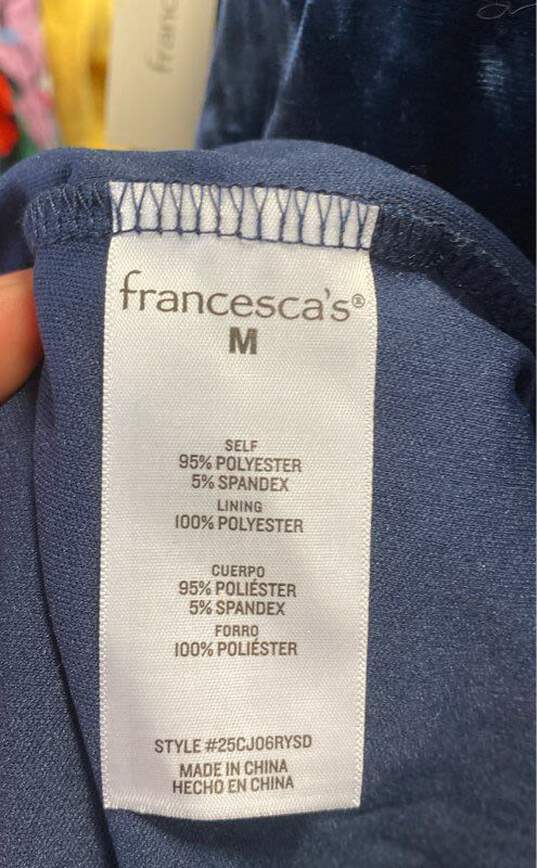 Francesca's Blue Casual Dress - Size Medium image number 9