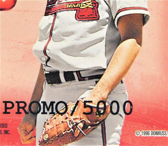 1996 HOF Greg Maddux Leaf Studio Masterstrokes Sample /5000 Atlanta Braves image number 4