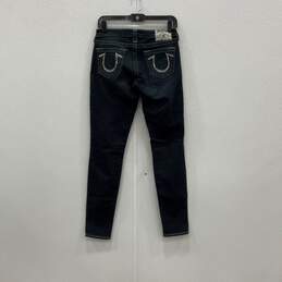 True Religion Womens Dark Blue Denim 5-Pocket Design Skinny Leg Jeans Size 27 alternative image