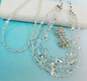 Vintage Laguna Aurora Borealis Crystal Necklaces & Clip On Earrings 126.4g image number 1