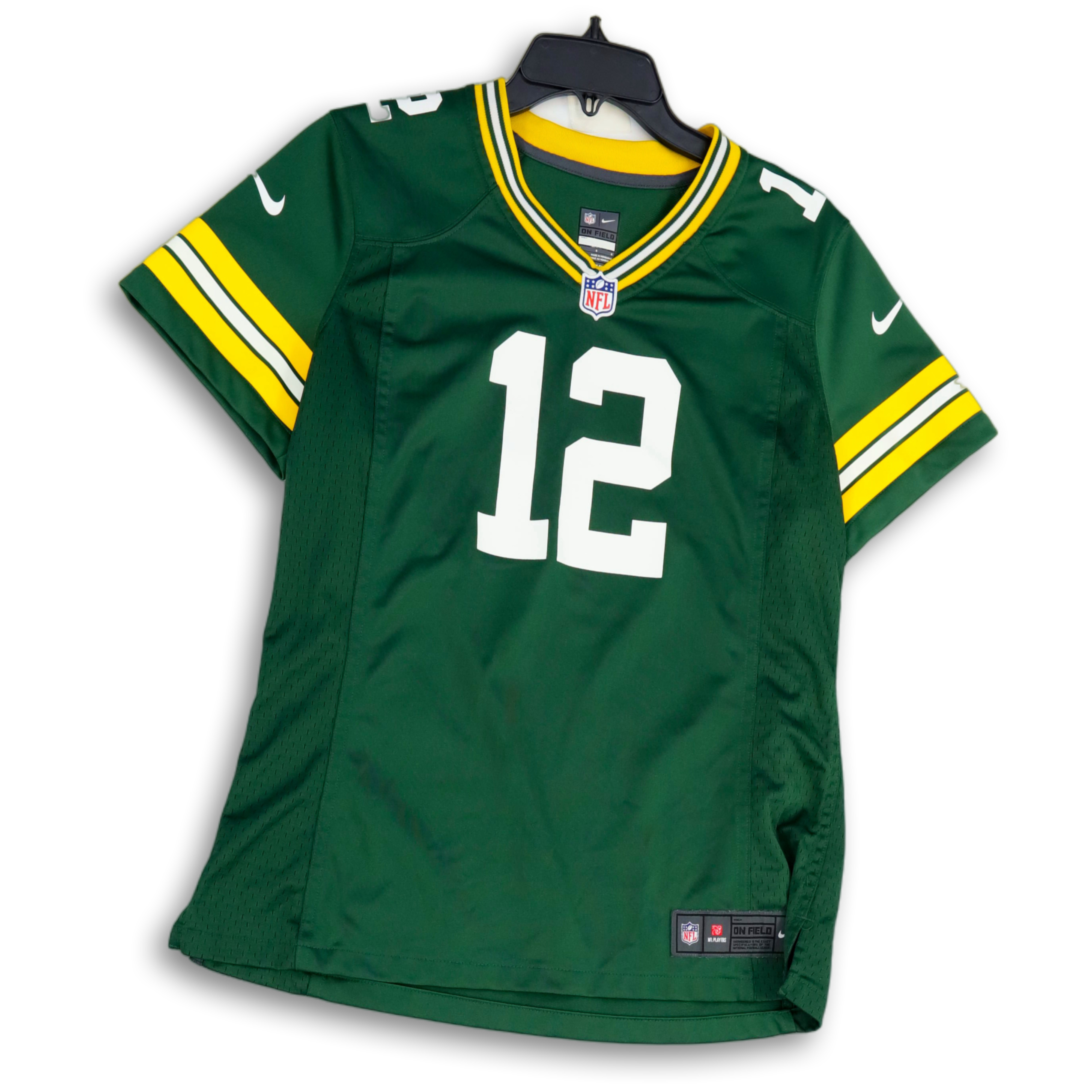 Nike Womens Green Bay Packers Throwback Jersey Size Large Aaron Rodgers On  Field