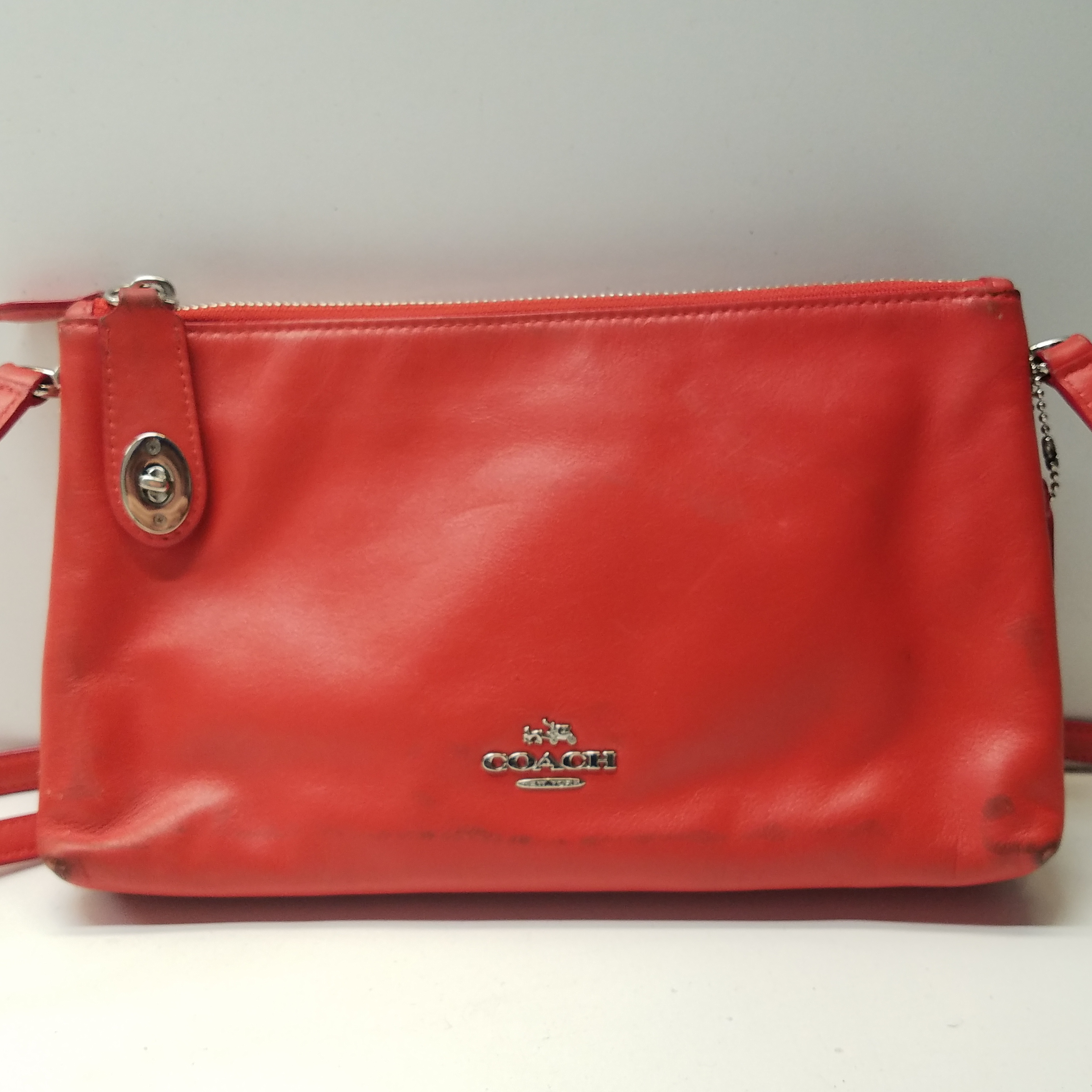 Buy the Coach Sac A Main Crossbody Red Purse | GoodwillFinds