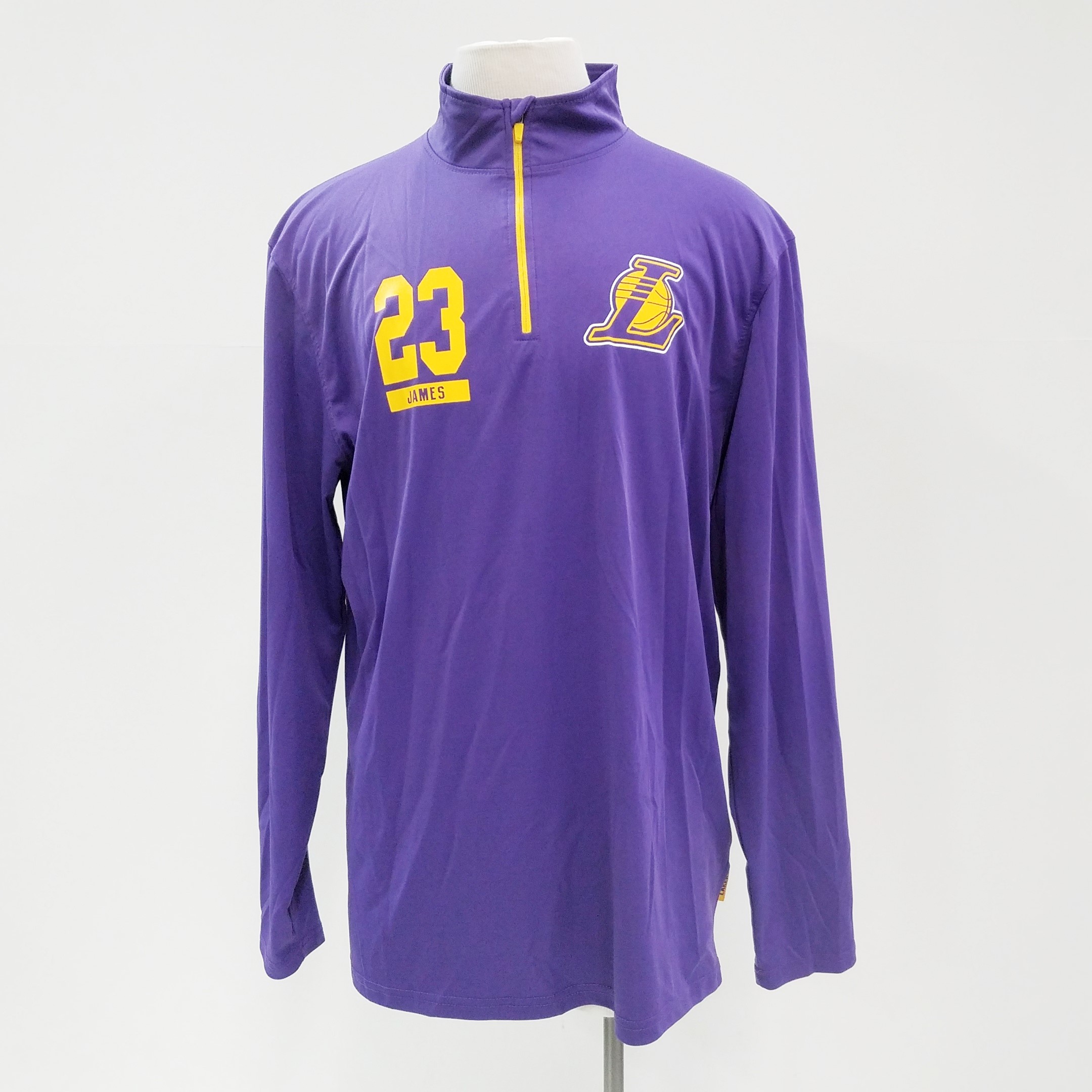 LA Lakers NBA Cut And Sew Purple Oversized T-Shirt