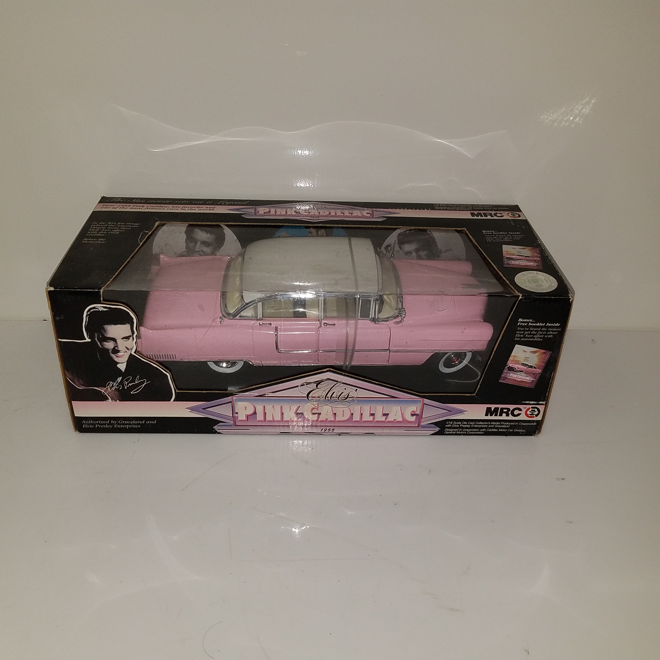 Buy the MRC Elvis Pink Cadillac 1955 1/18 Scale Die Cast Collector's ...