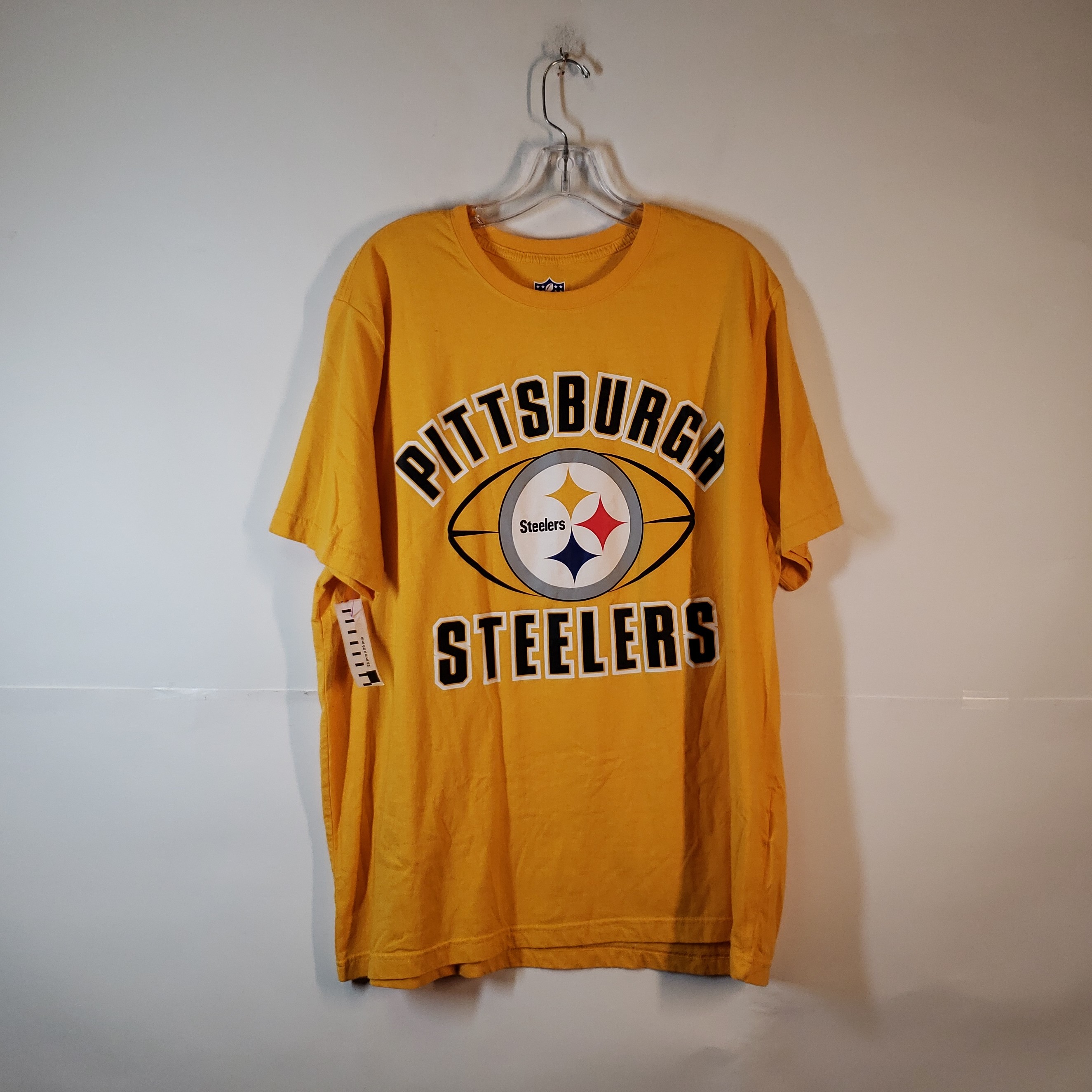 Buy the Mens Pittsburgh Steelers Team Apparel Football T Shirt Size 2XL