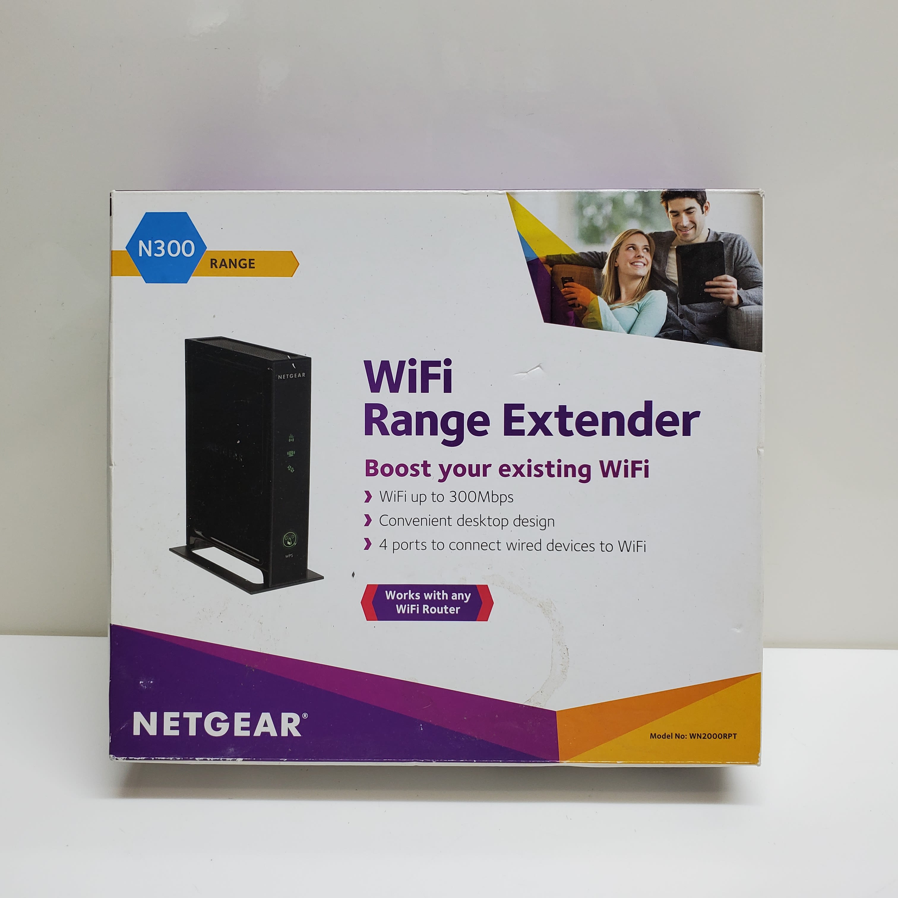 Buy NETGEAR N300 WN2000RPT WiFi Range Extender Desktop Version-Untested for  USD 20.00 | GoodwillFinds