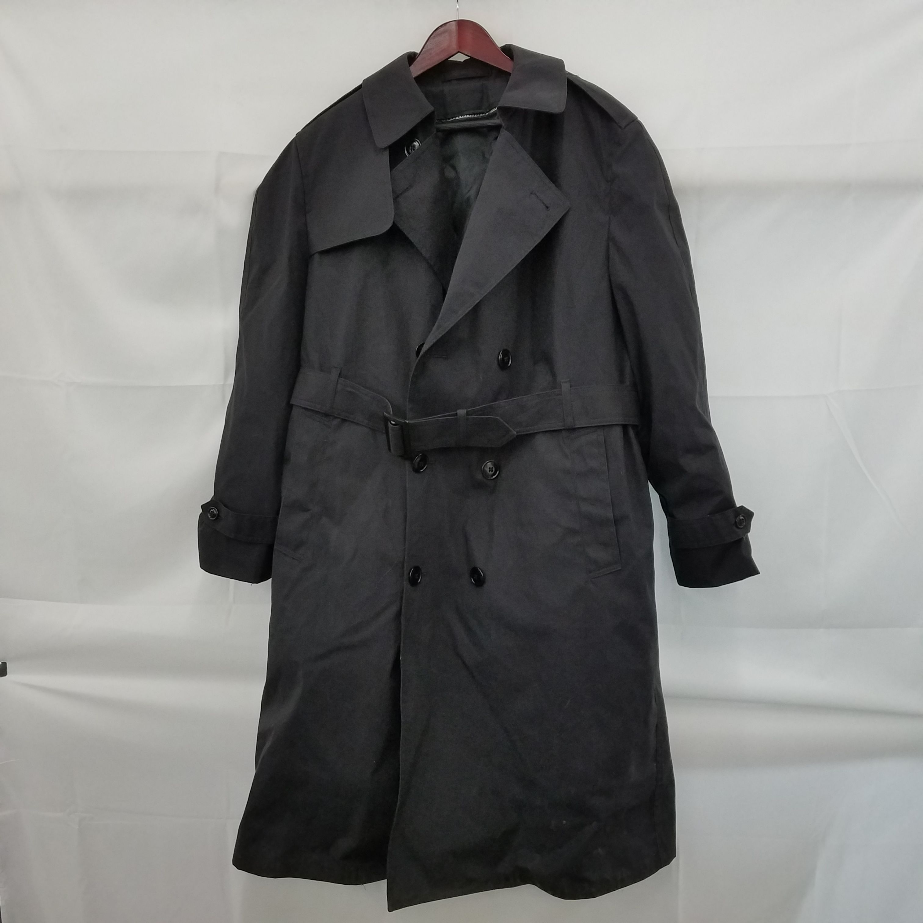 Buy the Defense Logistics Agency Garrison Collection Black Trench Coat ...