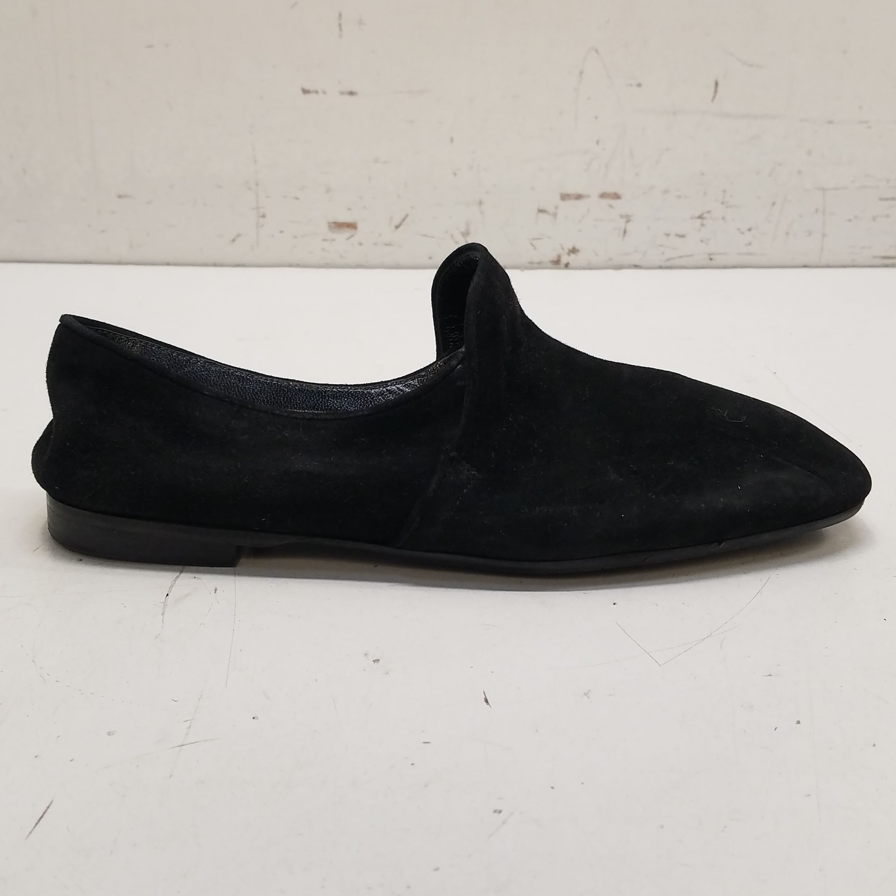 Buy the Aquatalia Revy Suede Loafers Black 7 GoodwillFinds