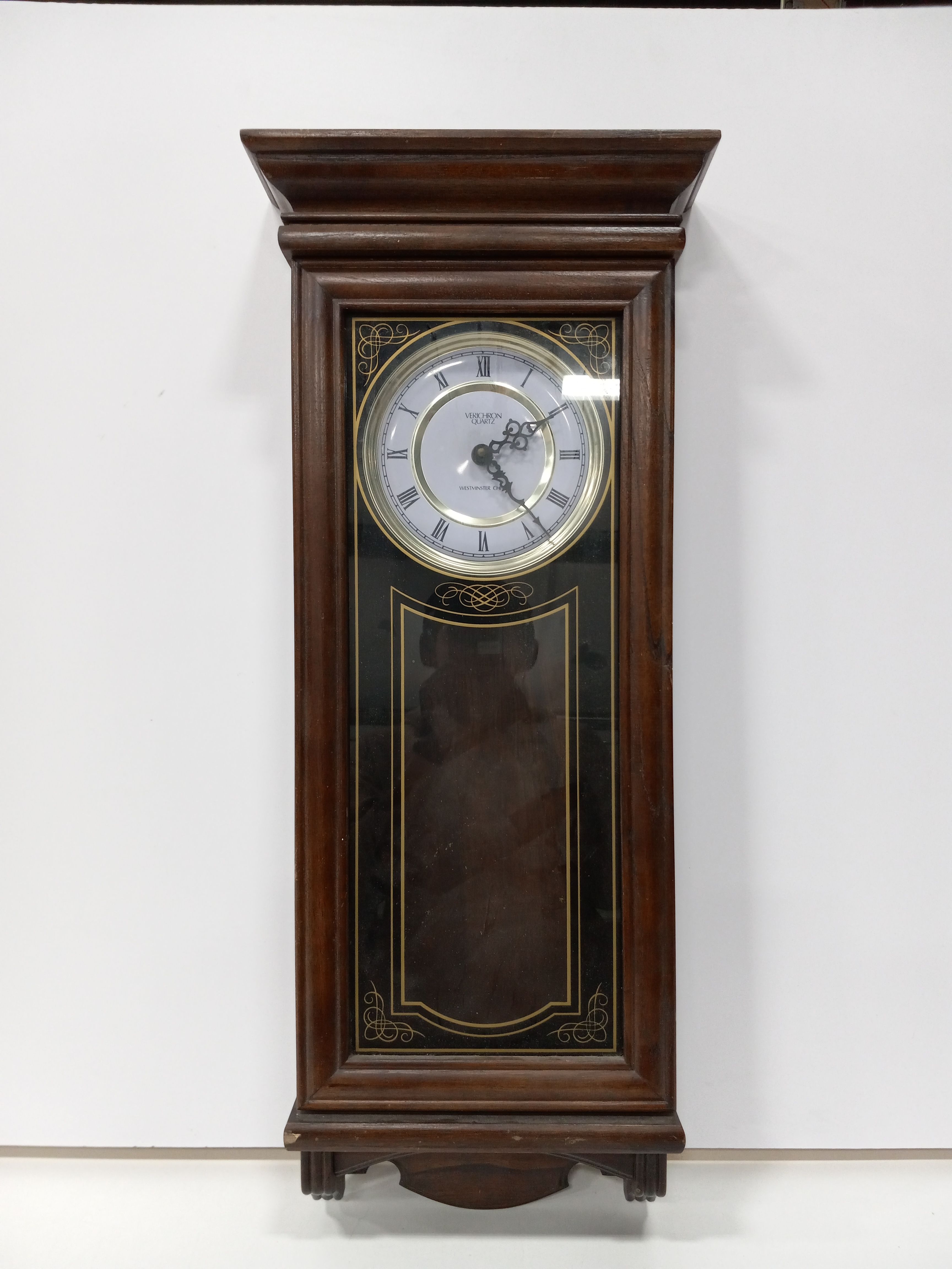 Buy The Vintage Verichron Quartz Westminster Chime Clock Goodwillfinds 2154