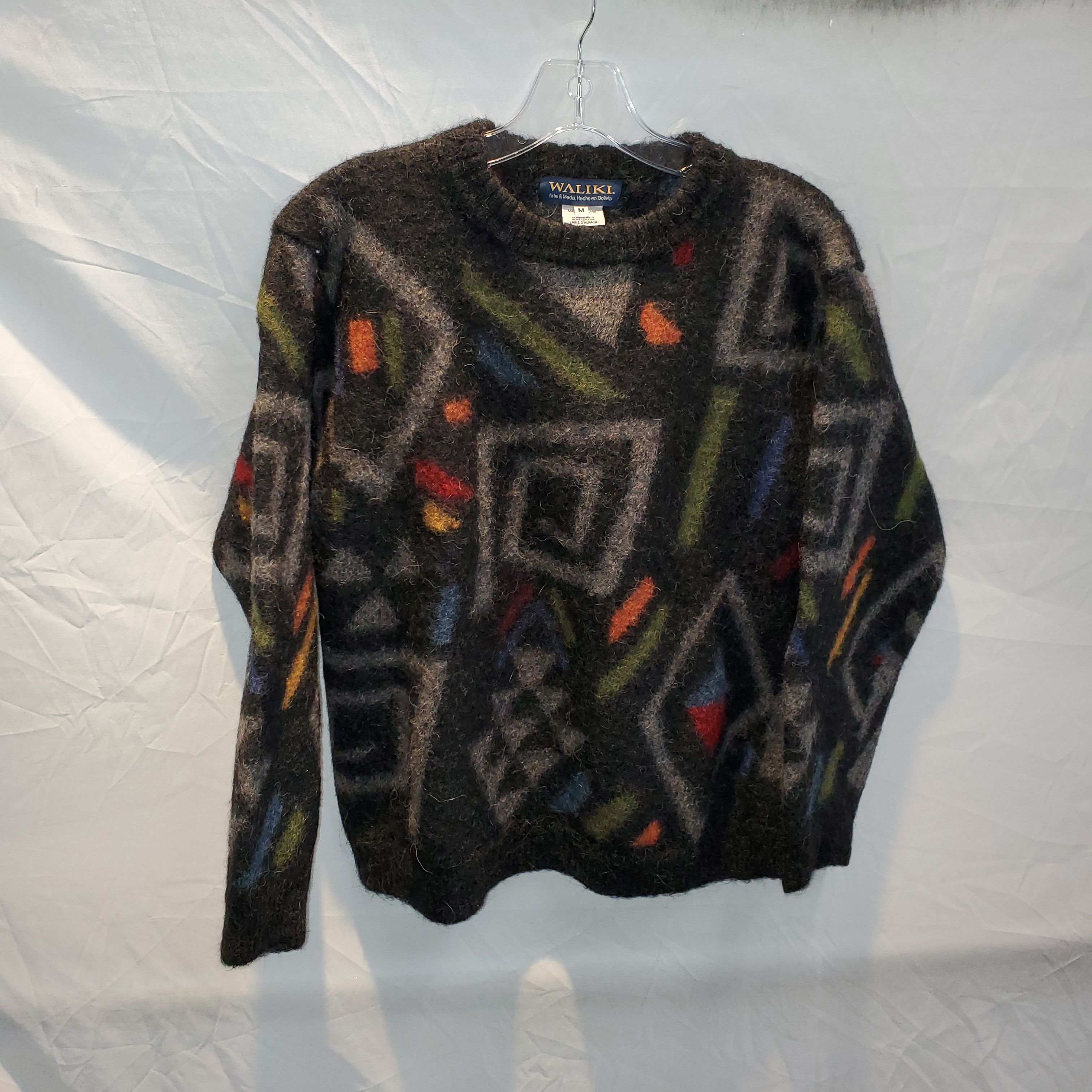 Buy the Vintage Waliki Alpaca Hair Pullover Sweater Size M