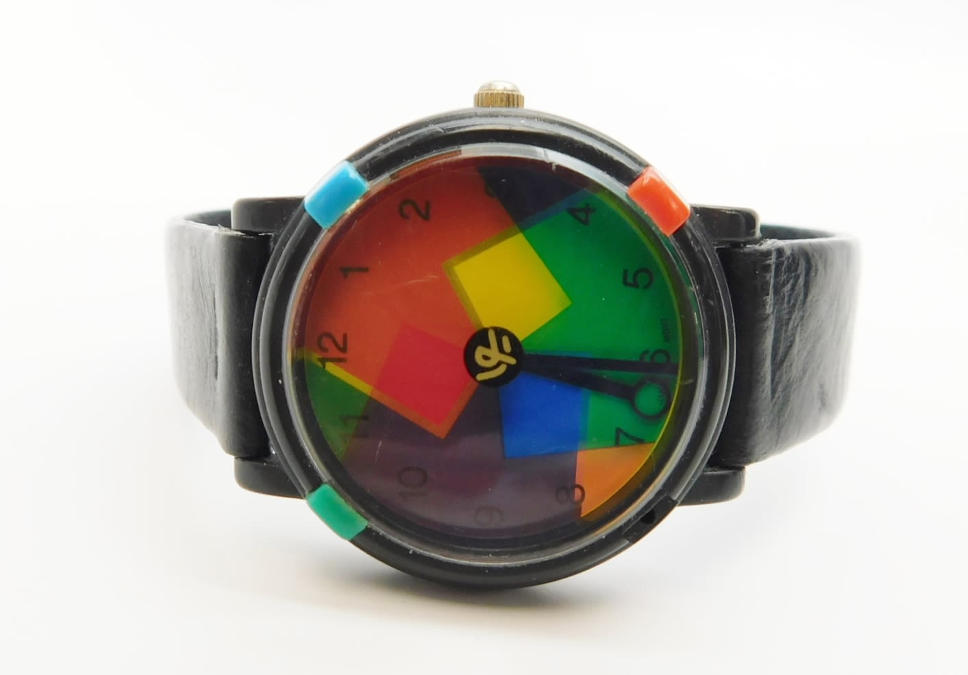 Buy Vintage John Zaboyan Limited Edition Colorful Geometric Quartz Watch  19.0g for USD 34.99 | GoodwillFinds