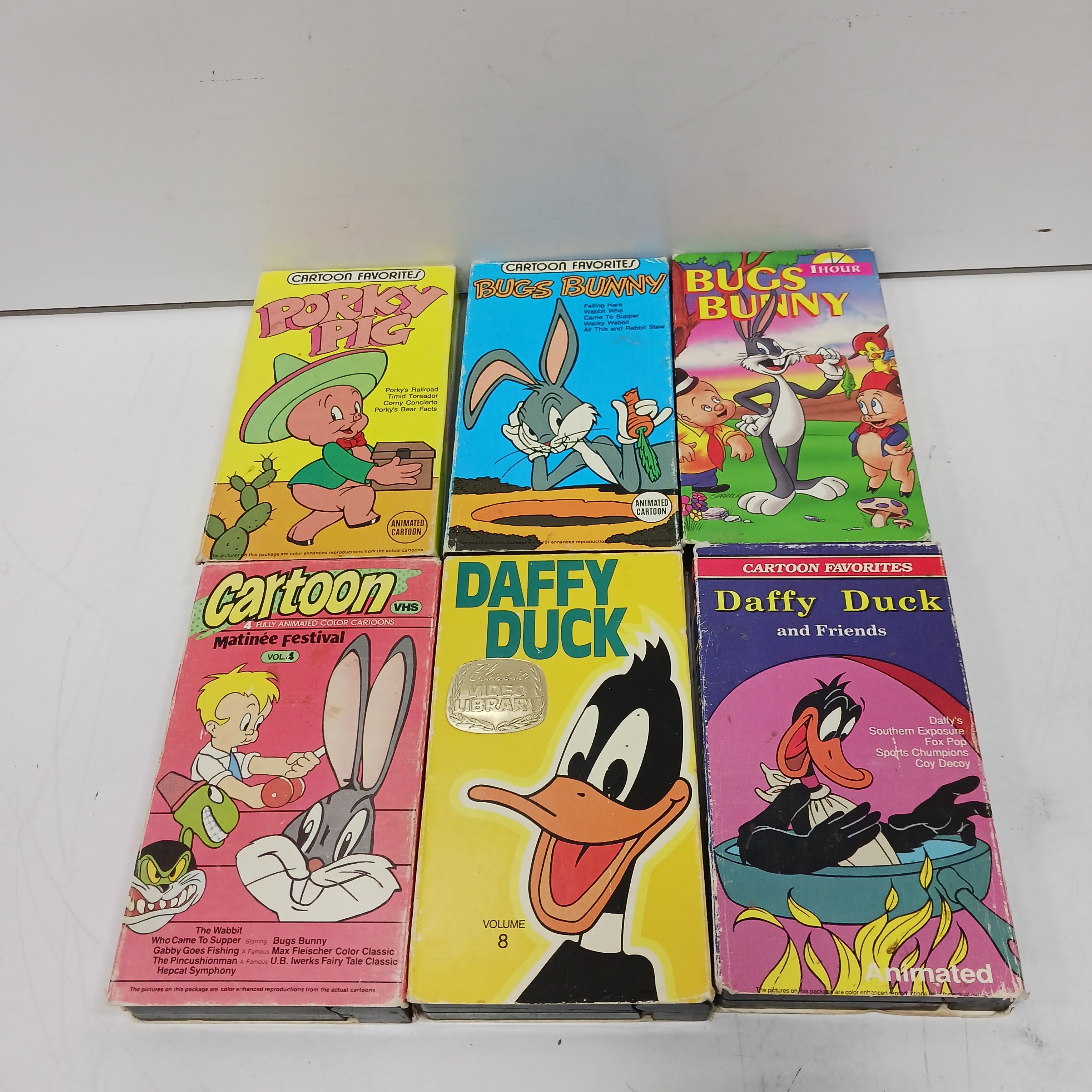 Buy the Classic Cartoons VHS LOT of 6 | GoodwillFinds