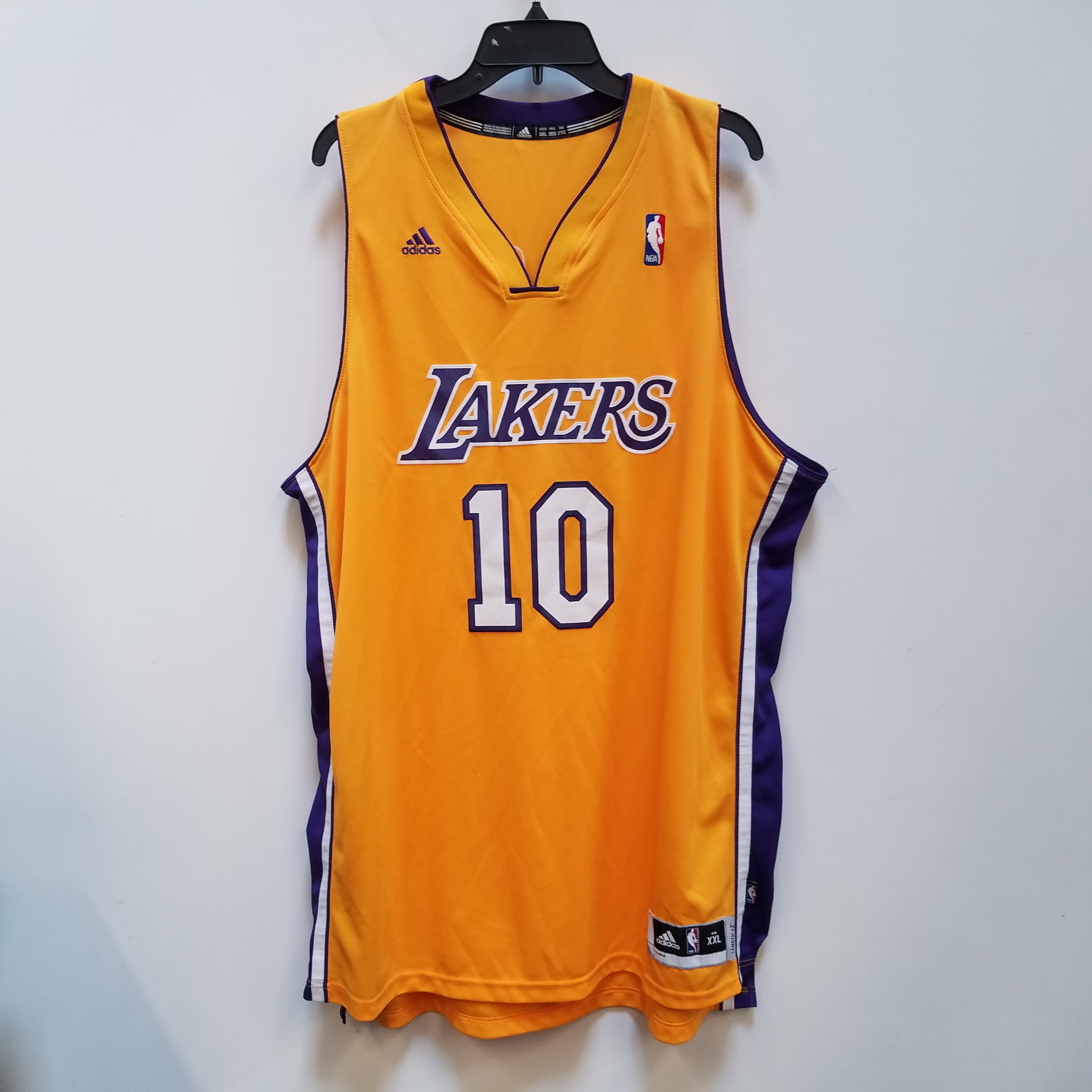 LA Lakers Yellow Away Jersey Steve Nash Adidas Men 2xl XXL S4