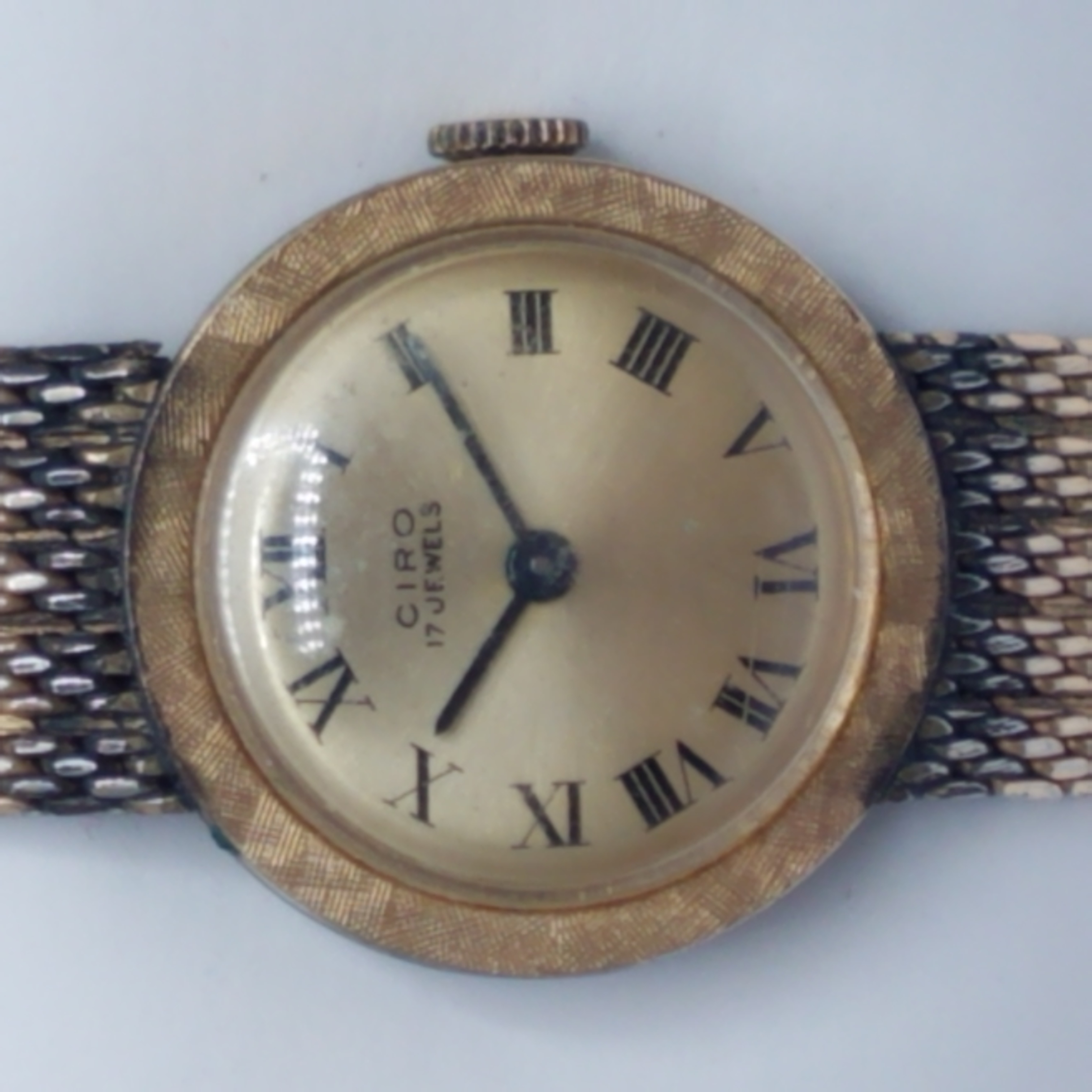 Buy the Ciro Vintage 17 Jewels Gold Tone W RGP Bezel Automatic