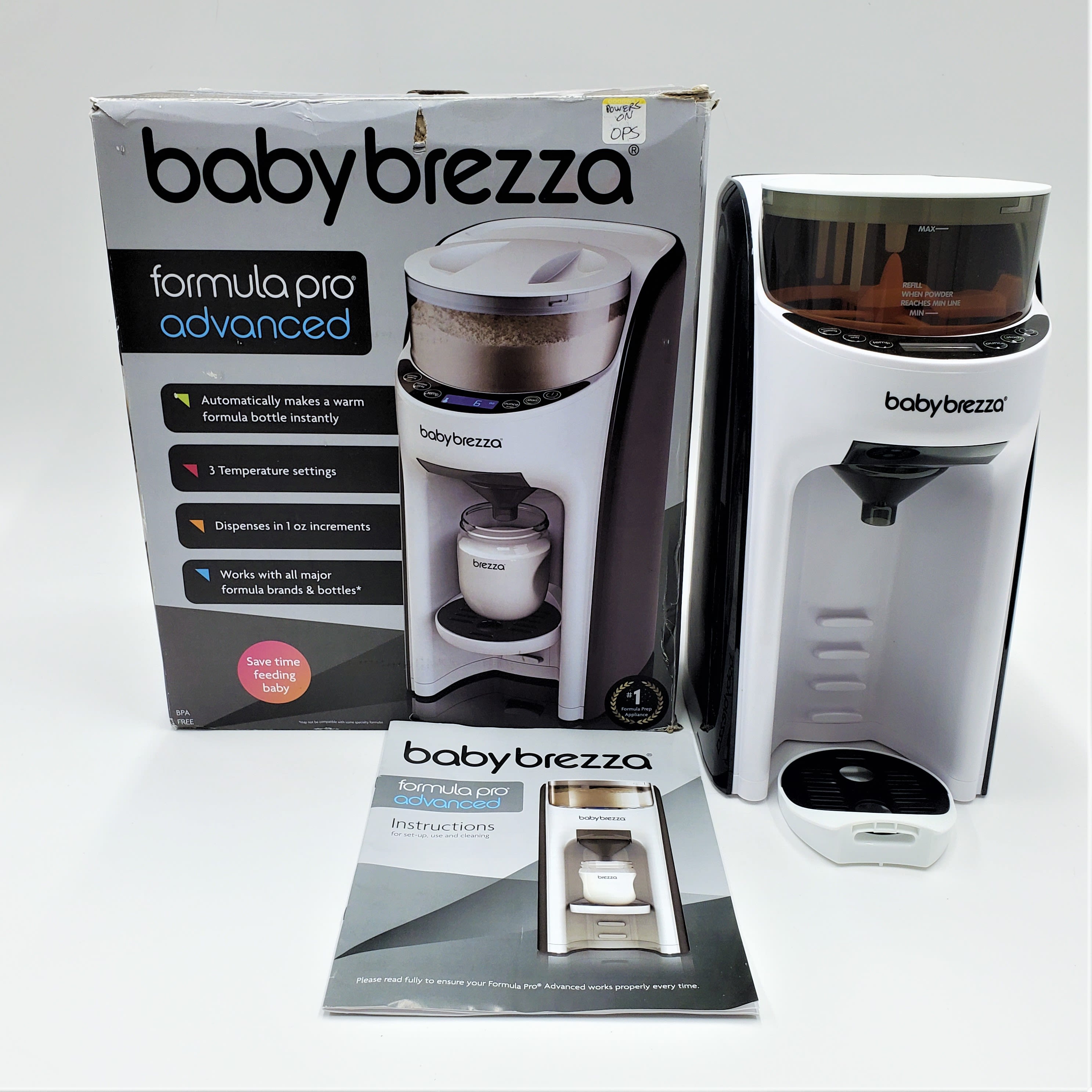 Buy the Baby Brezza Formula Pro Advanced Counter Top Baby Formula Dispenser  - Powers On IOB