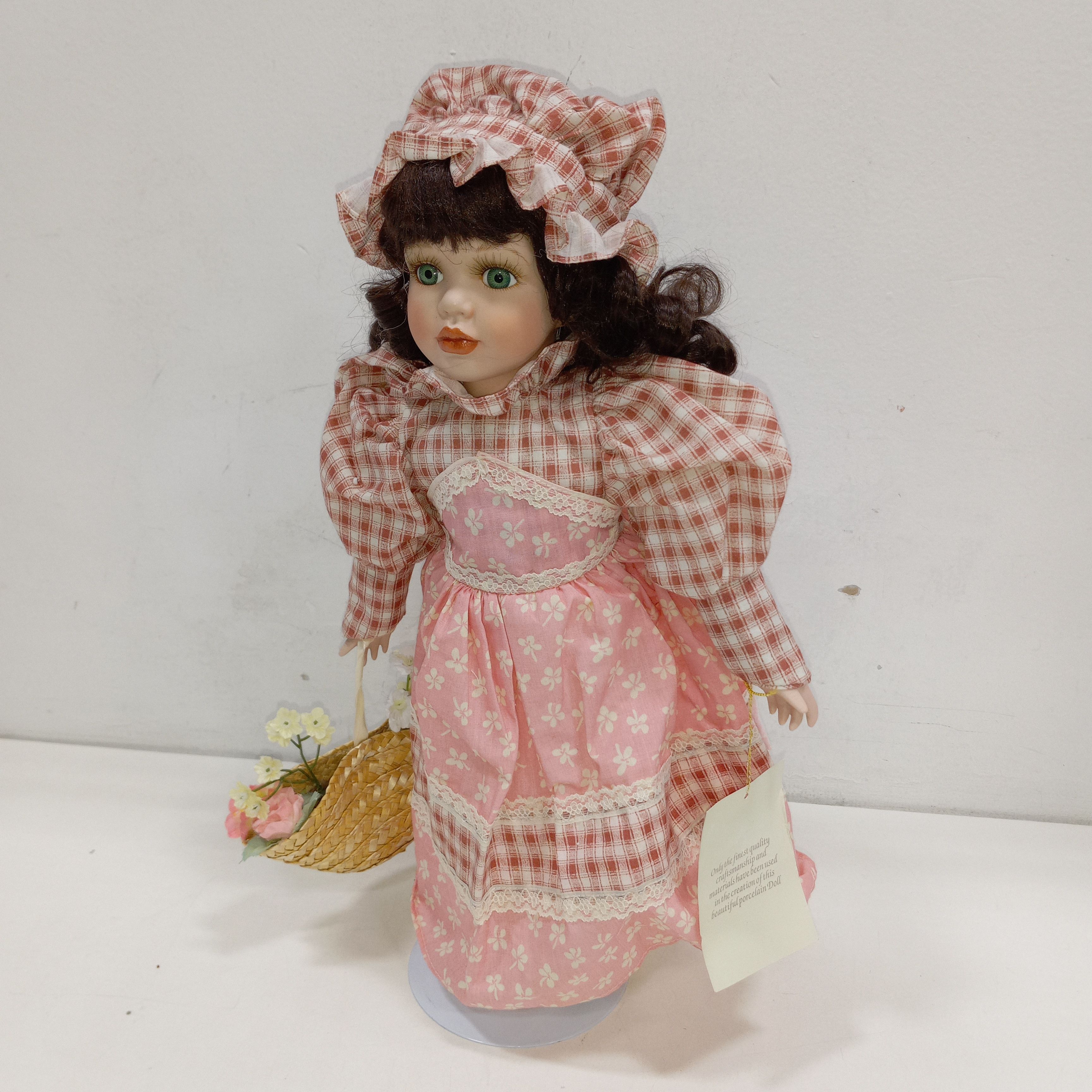 Buy the Collectible Memories Jane Porcelain Doll w/ Stand | GoodwillFinds