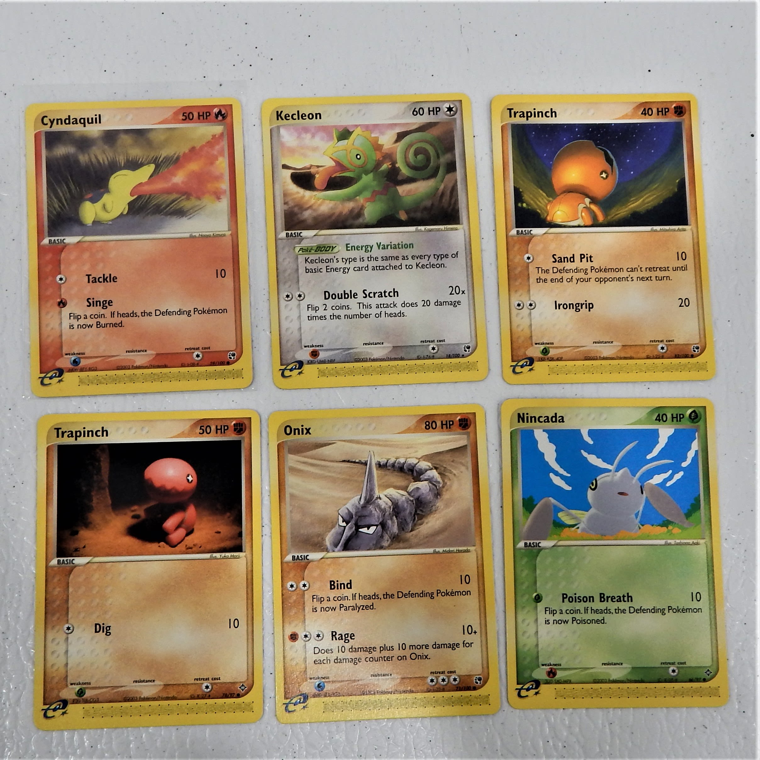 Buy the Pokemon TCG Lot of 6 E-Reader Cards with Cyndaquil 59/100 ...