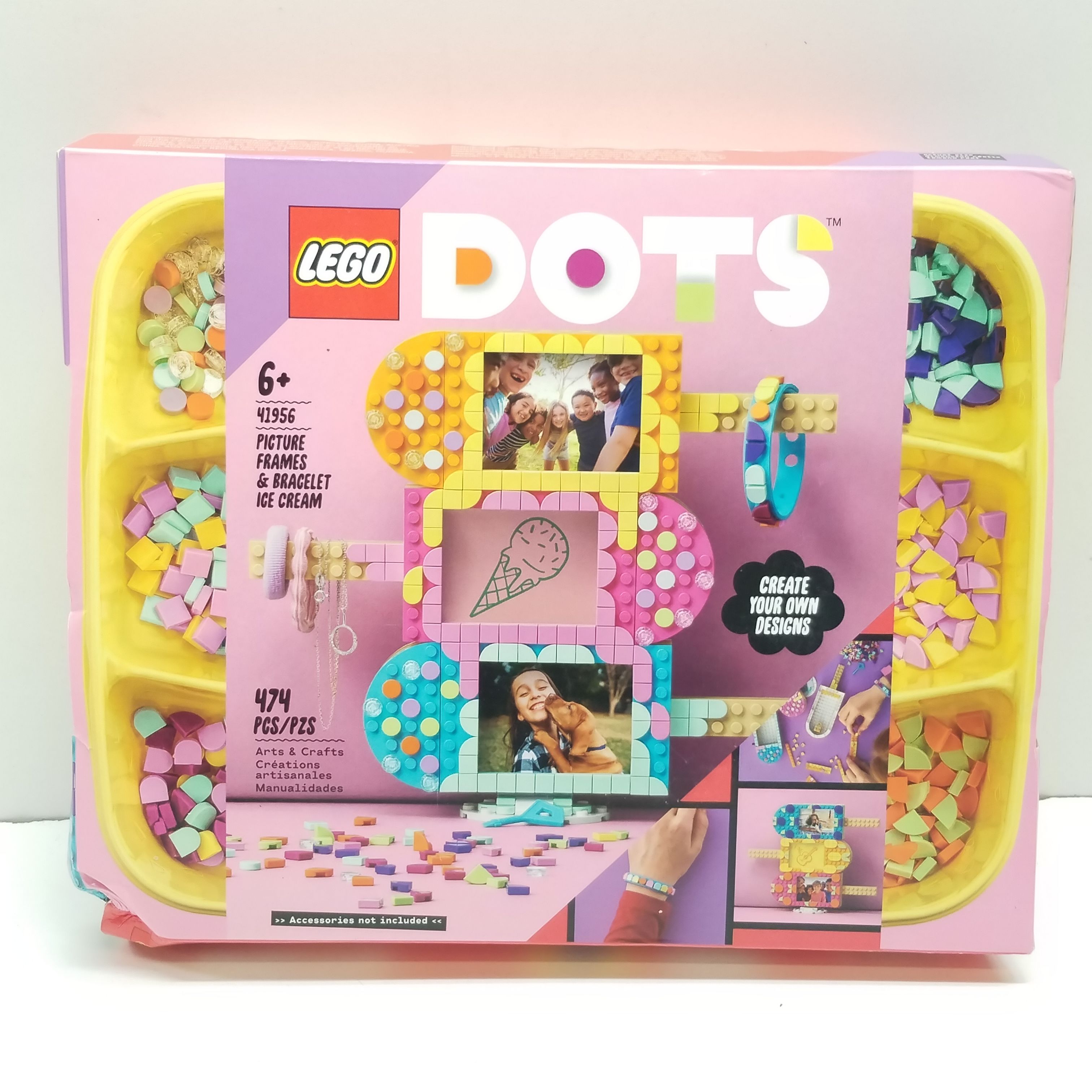 Buy the LEGO DOTS: Ice Cream Picture Frames & Bracelet (41956) NIP ...