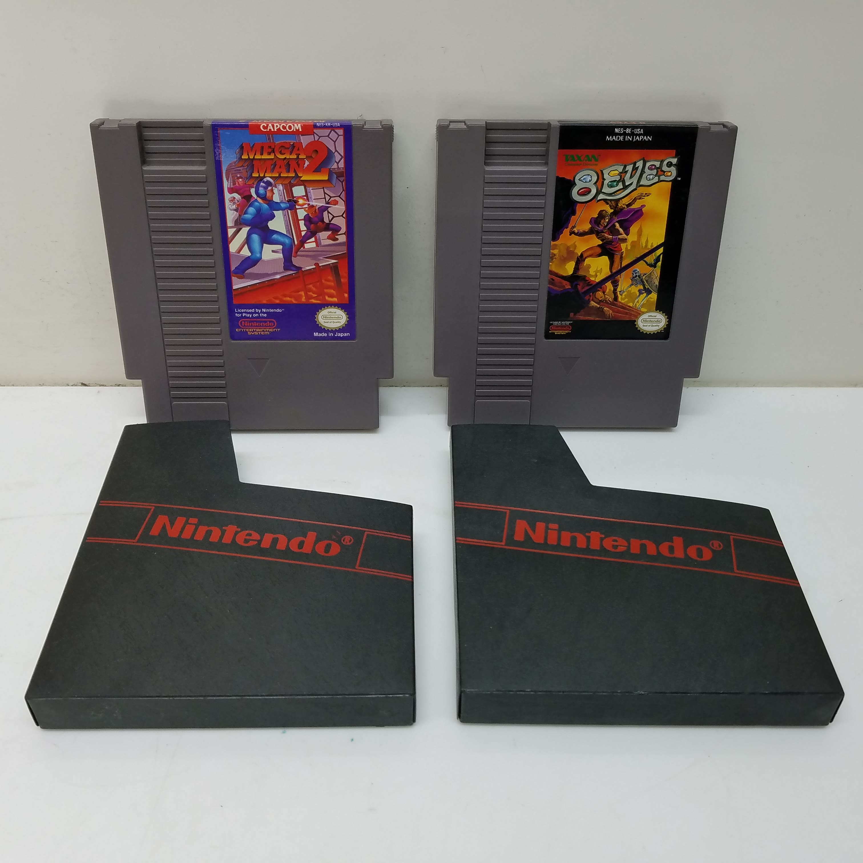 Buy the Nintendo NES Mega Man 2 with 8 Eyes Game Lot | GoodwillFinds