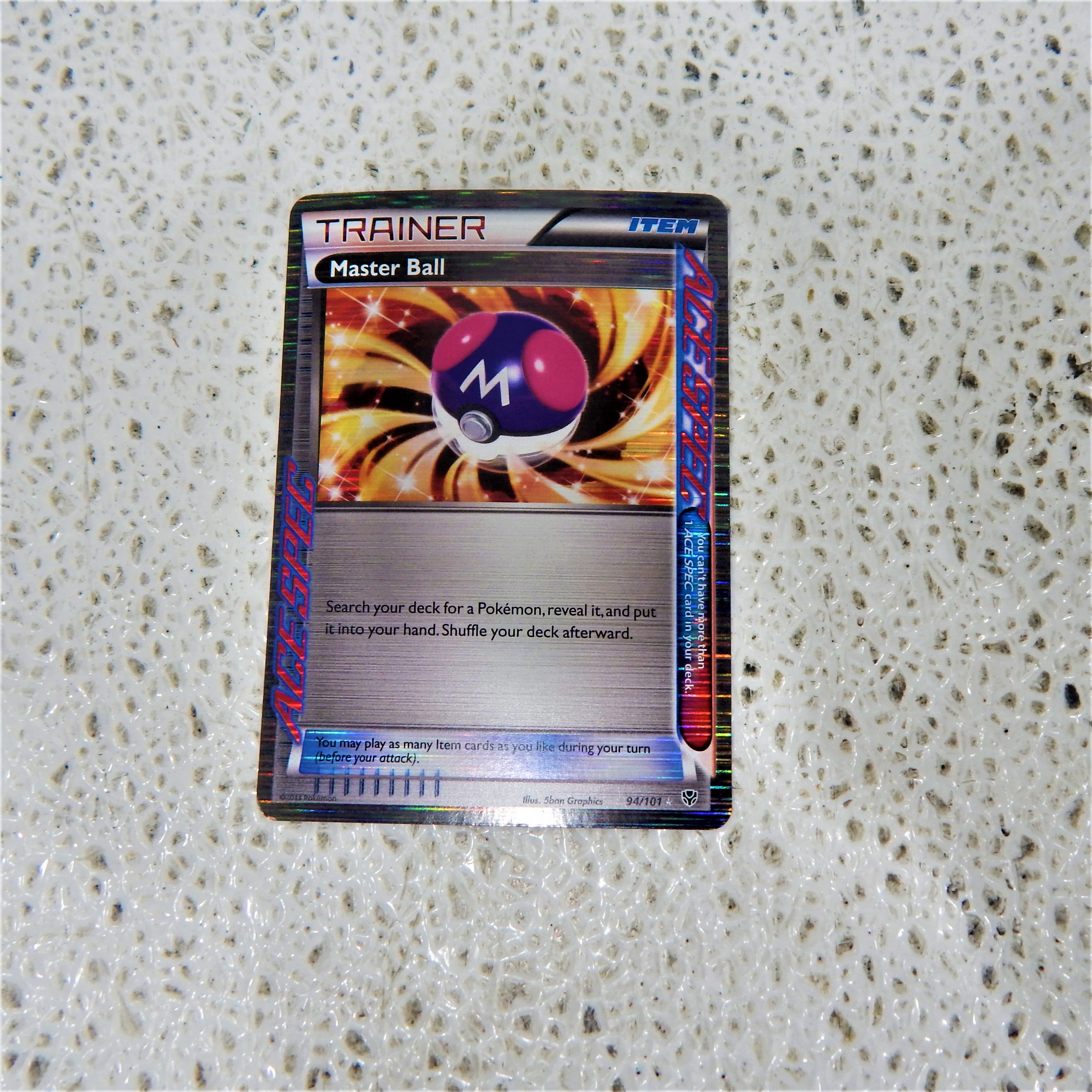 Buy The Pokemon Tcg Master Ball Holofoil Ace Spec B W Plasma Blast Card Goodwillfinds