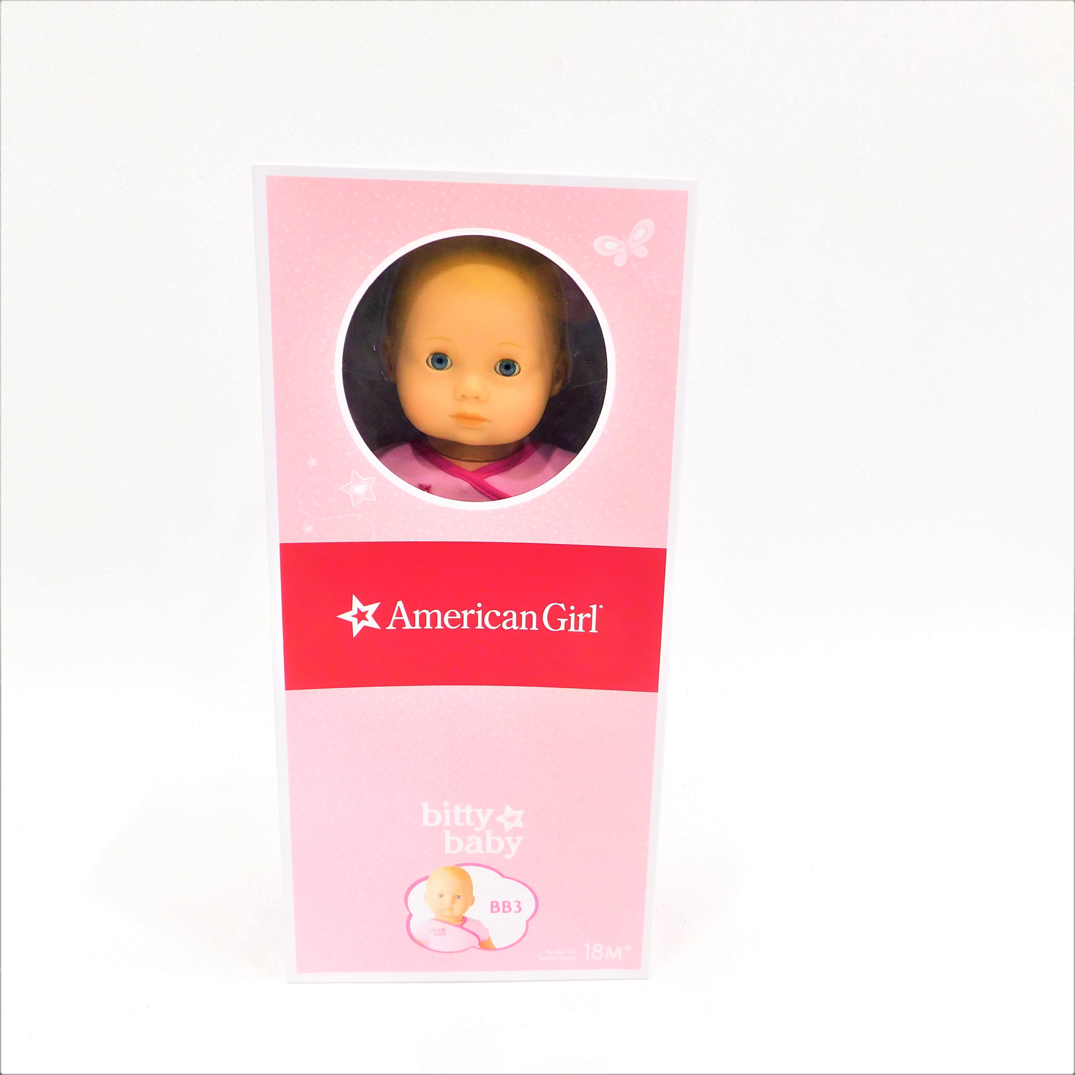 Buy the American Girl Bitty Baby BB3 Doll Light Skin Blonde Hair Blue ...