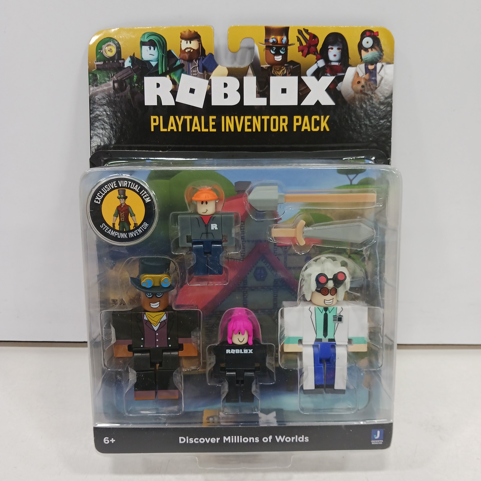 Buy the NIB Roblox Playtale The Inventor And Professor Curio Action ...