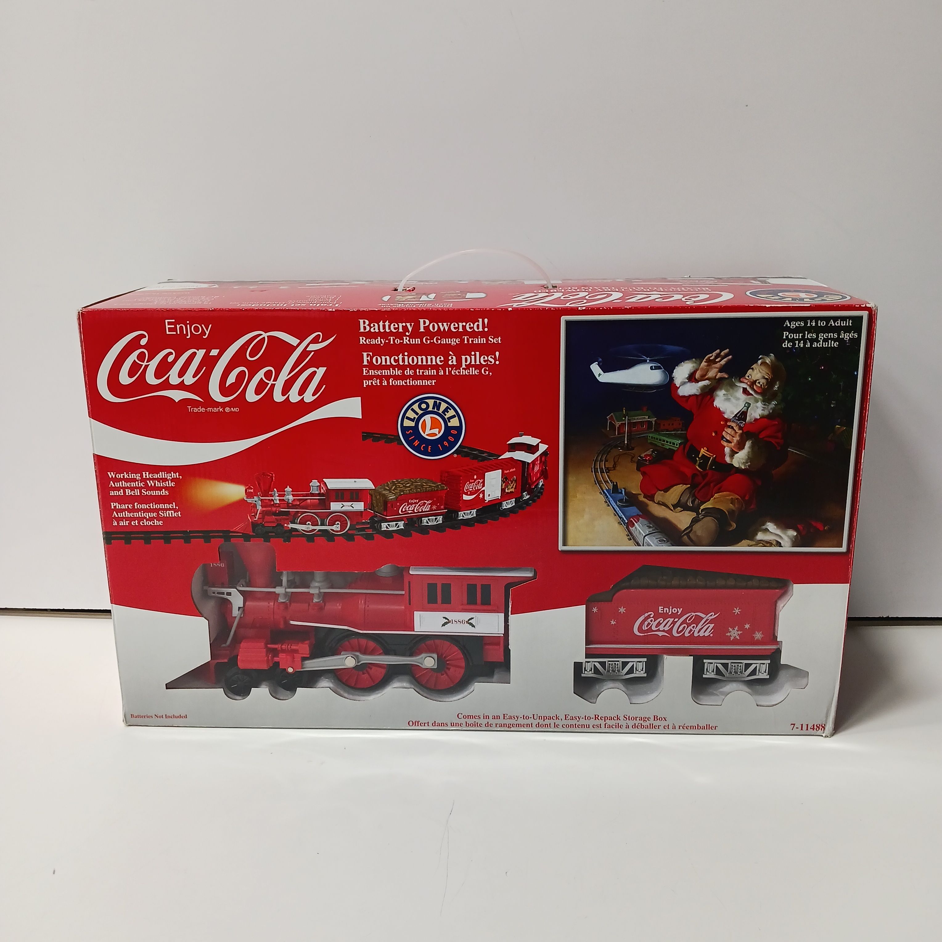 Buy the Lionel Coca-Cola Electric G-Gauge Train Set IOB Untested ...