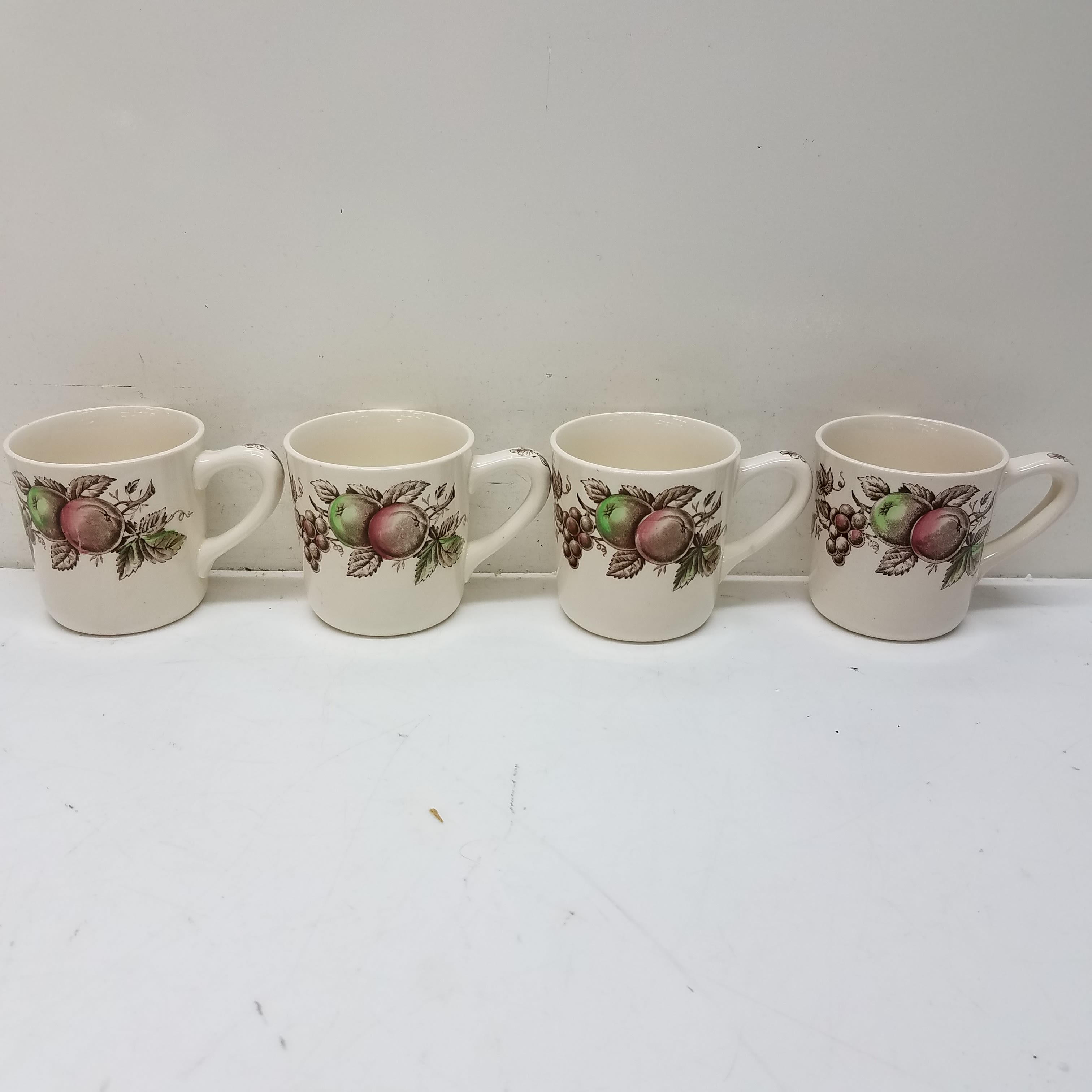 Buy the Vintage Harvest Time Johnson Bros. Coffee Cups | GoodwillFinds