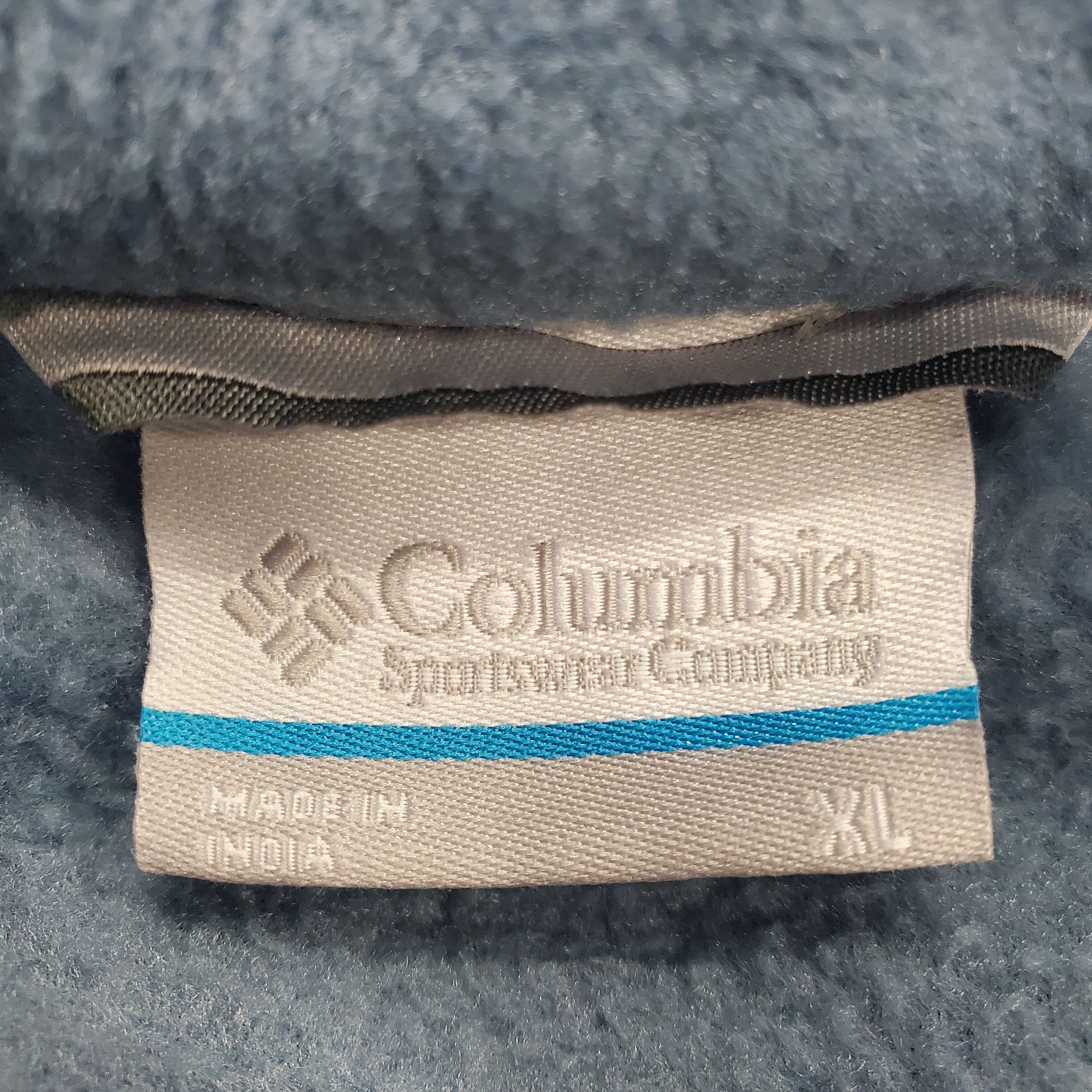 Buy the Columbia Men Blue Fleece Jacket XL | GoodwillFinds