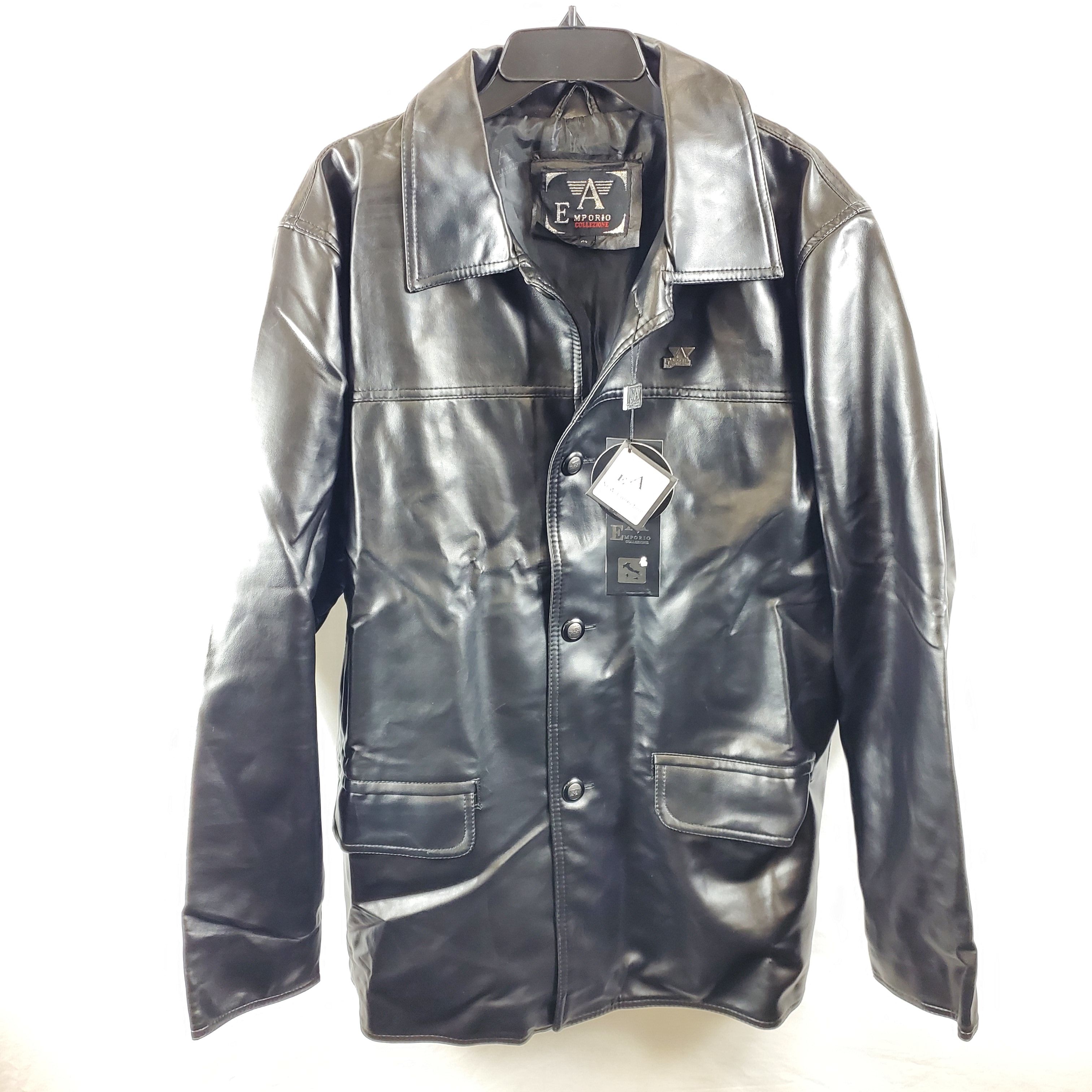 Emporio collezione leather deals jacket price