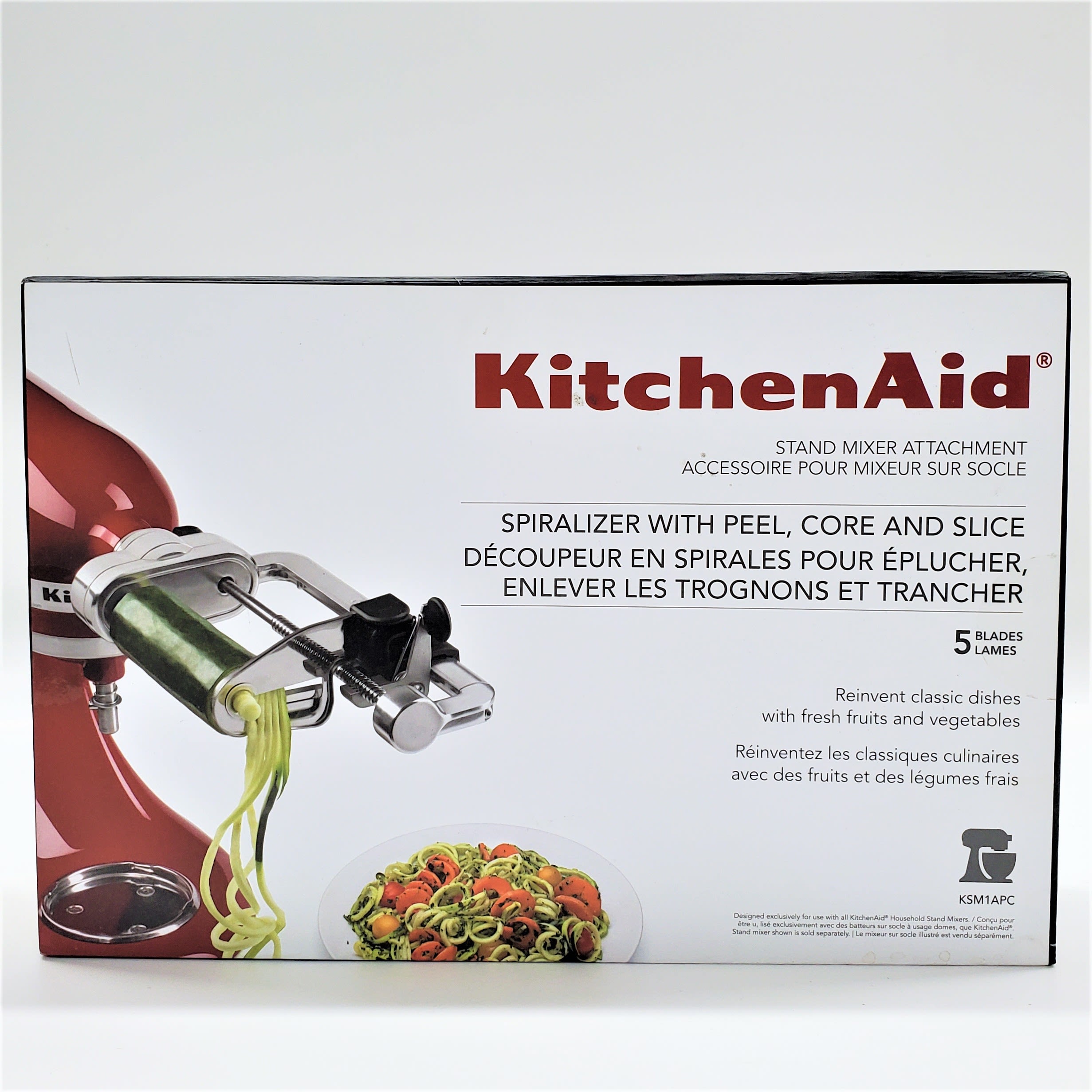 Buy the KitchenAid NIB Stand Mixer Spiralizer Attachment Model KSM1APC
