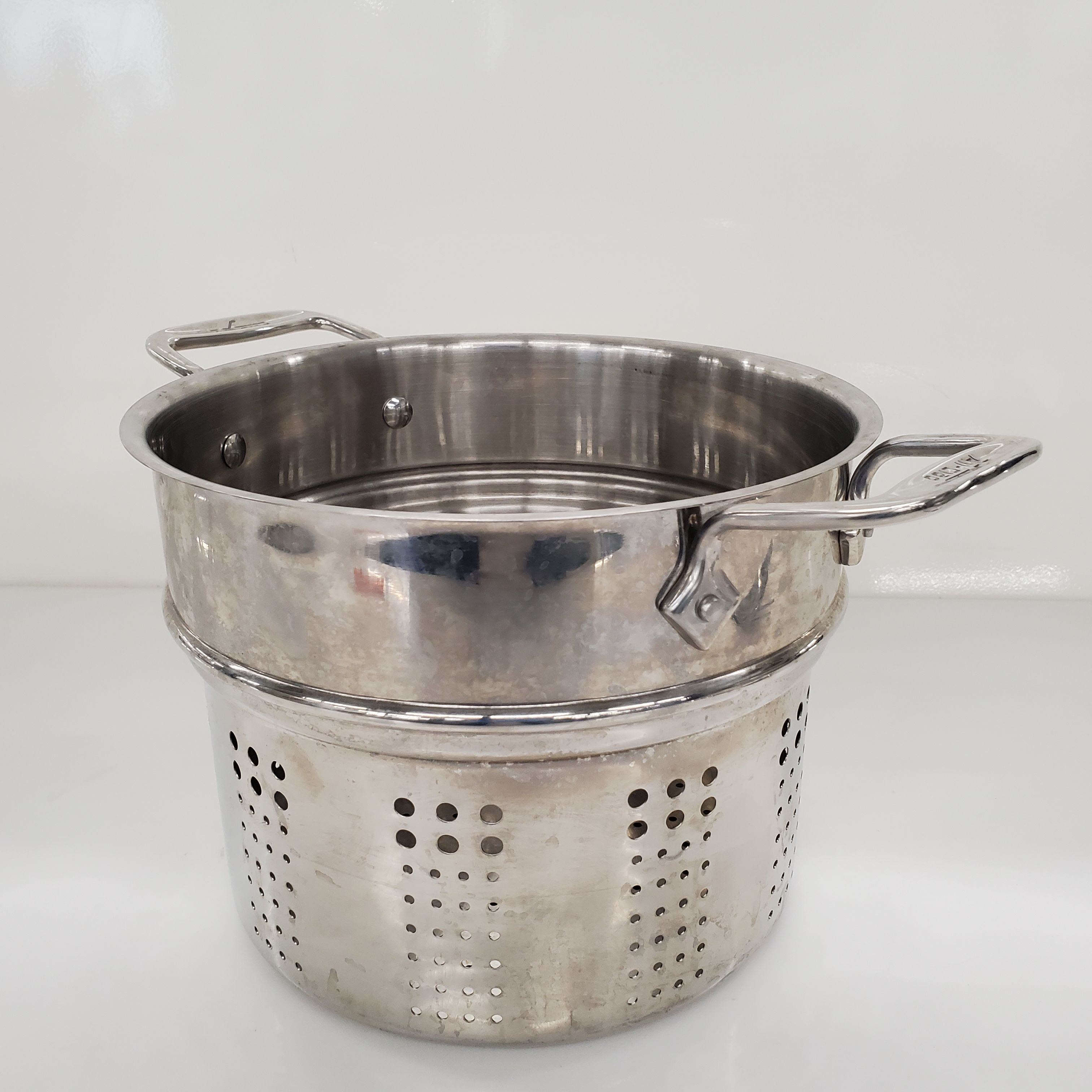 All Clad Stainless Steel Large Colander Pasta Strainer Pot Insert ~ New