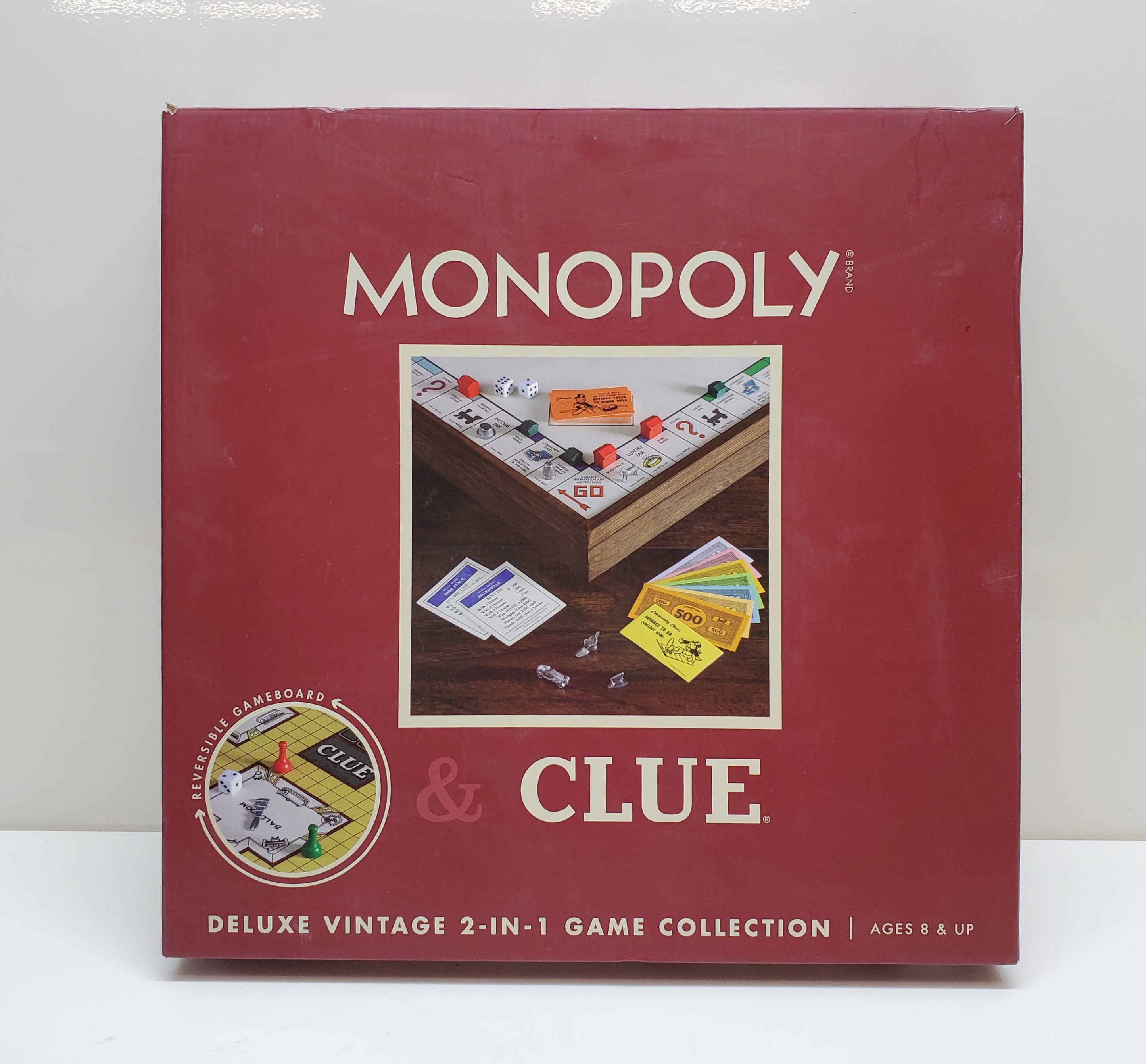 Buy MONOPOLY and Clue Deluxe Vintage 2 in 1 Wood Game Collection Set for  USD 40.00 | GoodwillFinds