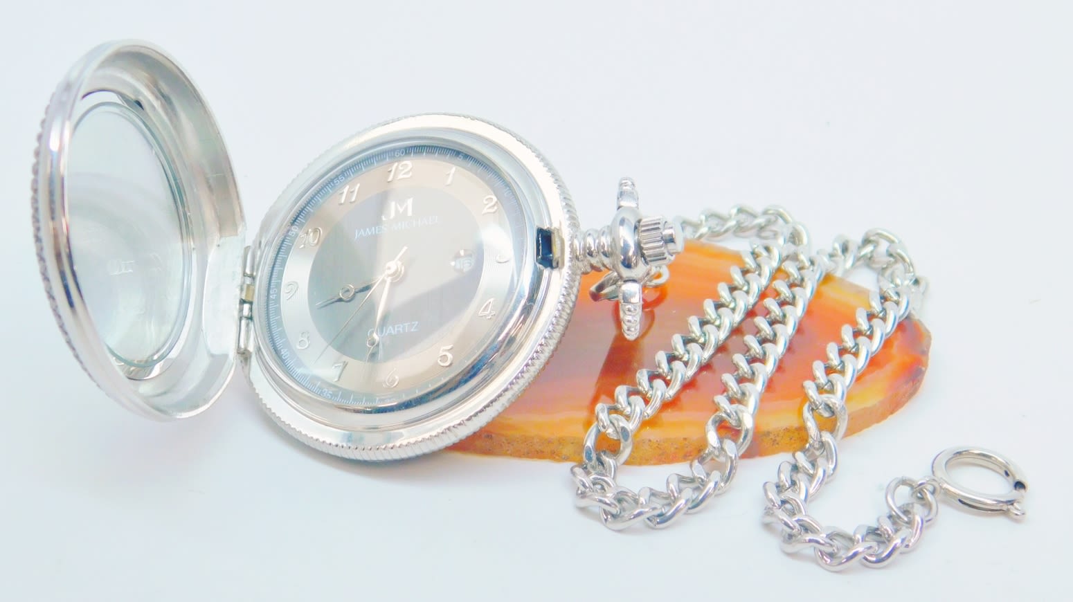 James michael clearance quartz pocket watch