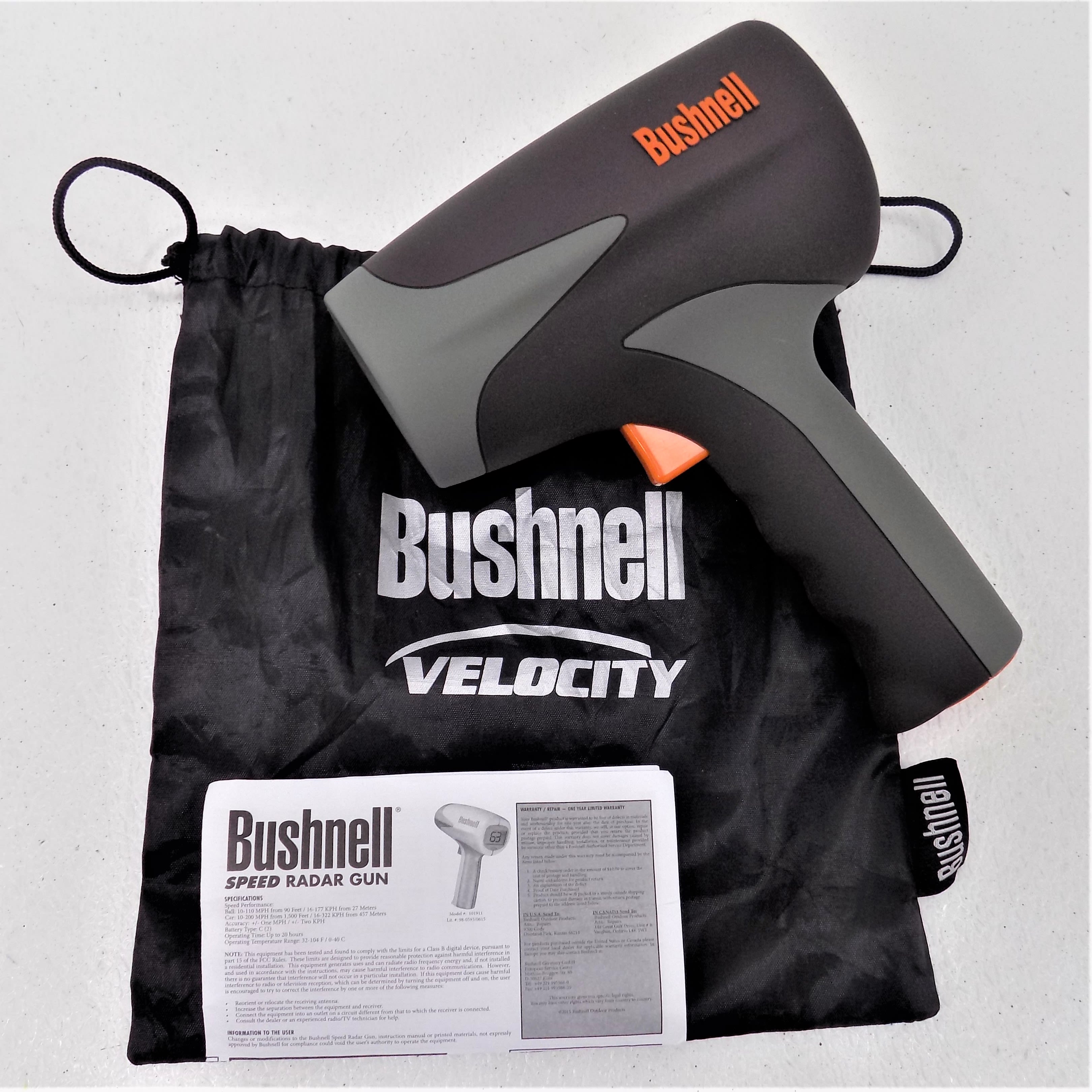 Buy the Bushnell Velocity Speed Radar Gun 101911 Baseball Sports