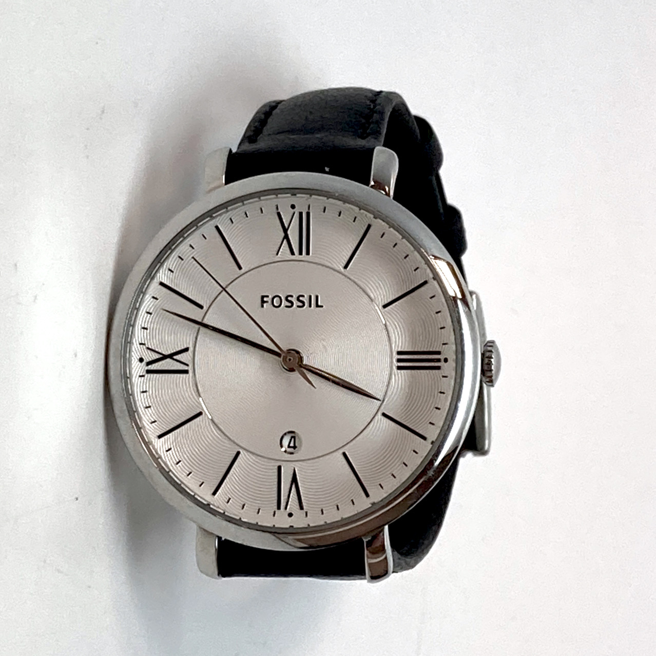 Fossil jacqueline clearance watch black