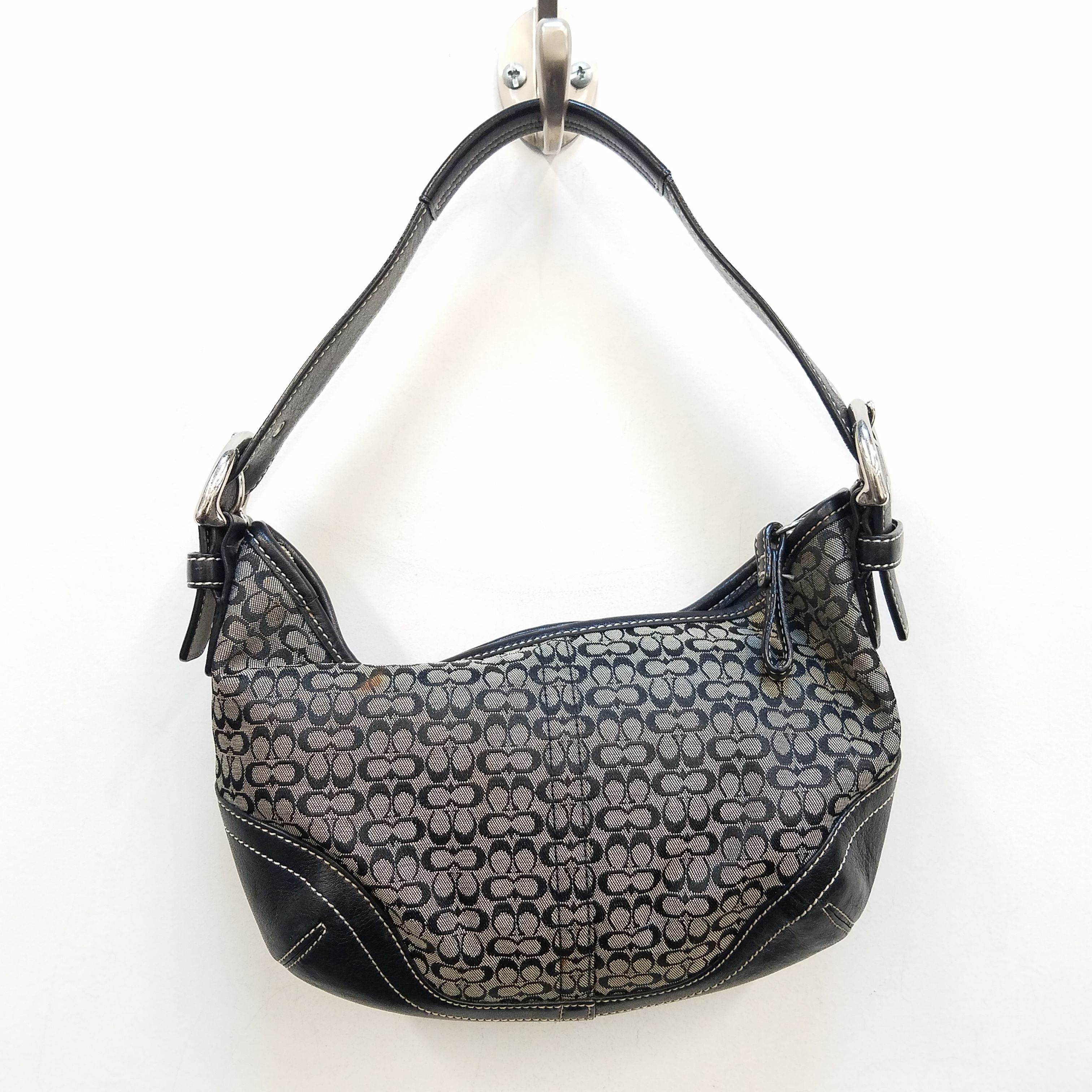 COACH Signature Small C Authentic Handbag Purse Black No. L3K-6842 | eBay