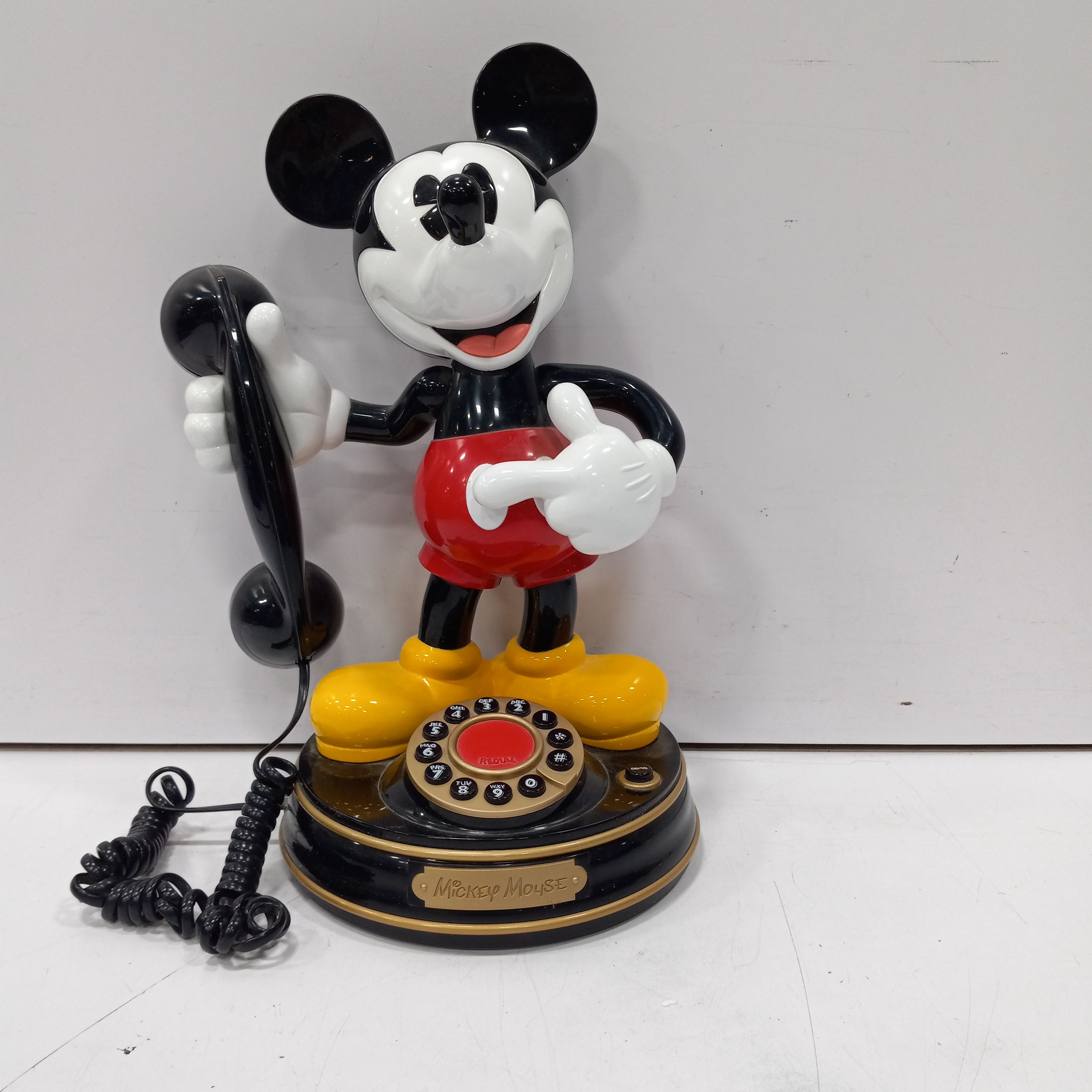 Buy the Vintage Mickey Mouse Animated Talking Telephone | GoodwillFinds