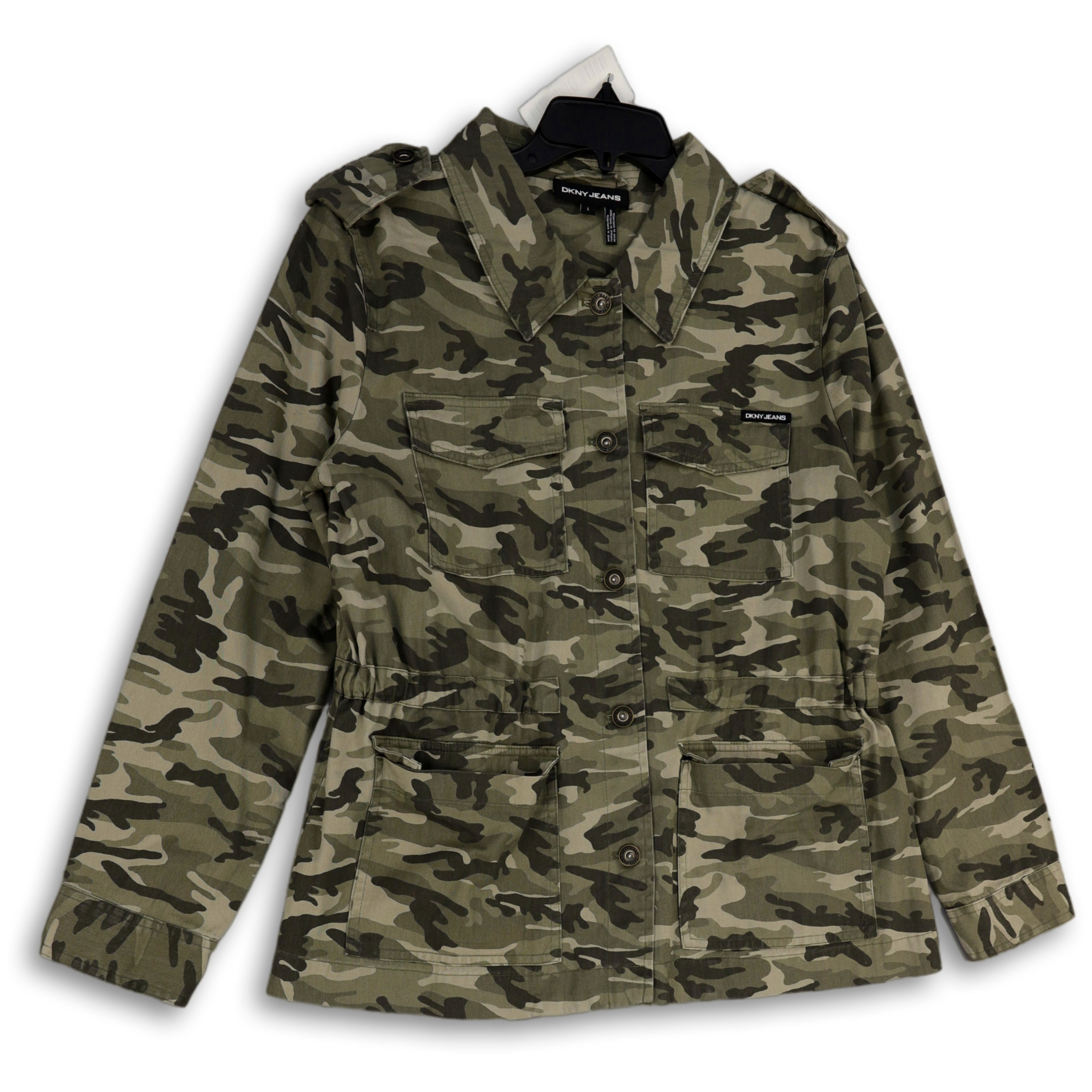 Dkny camo sale jacket