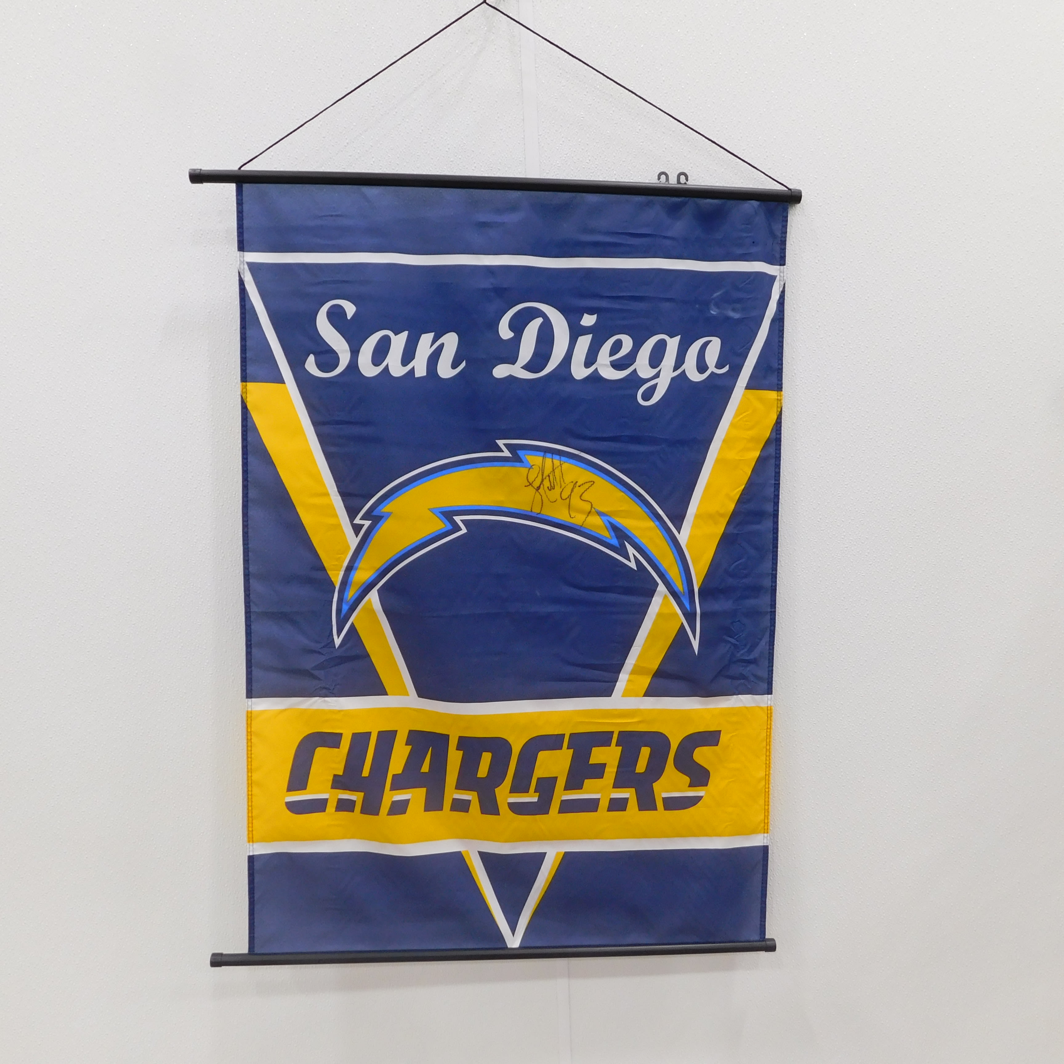 Buy the Luis Castillo Signed San Diego Chargers Banner