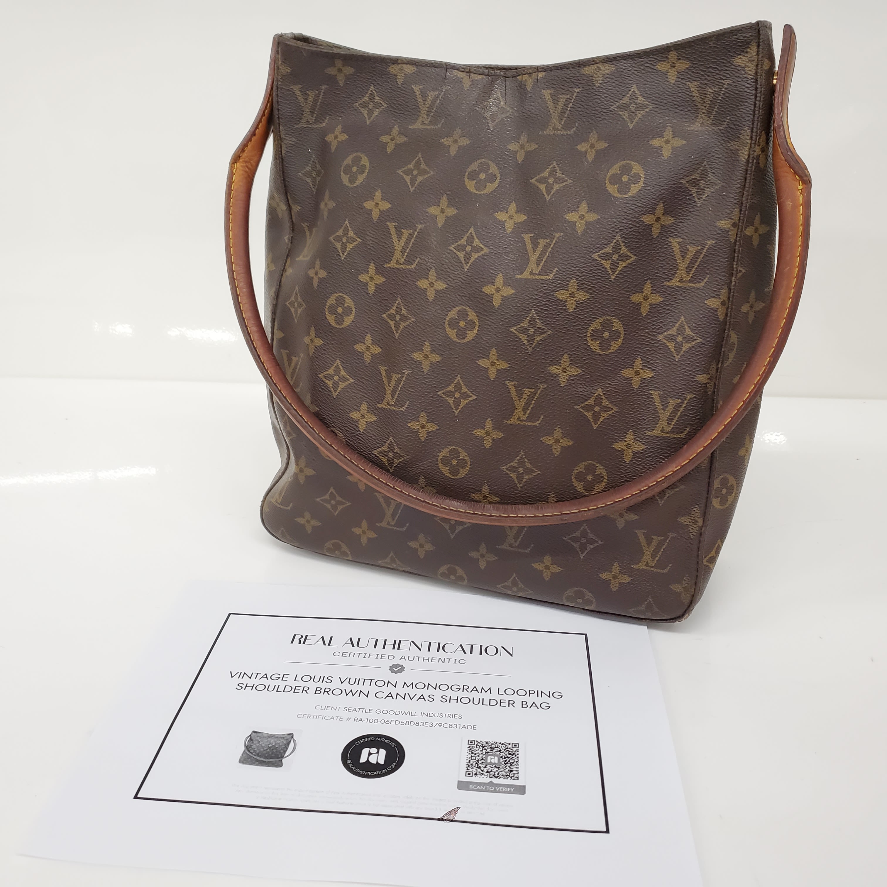 Louis Vuitton, Bags, Authentic Louis Vuitton Monogram Looping Gm Shoulder  Bag