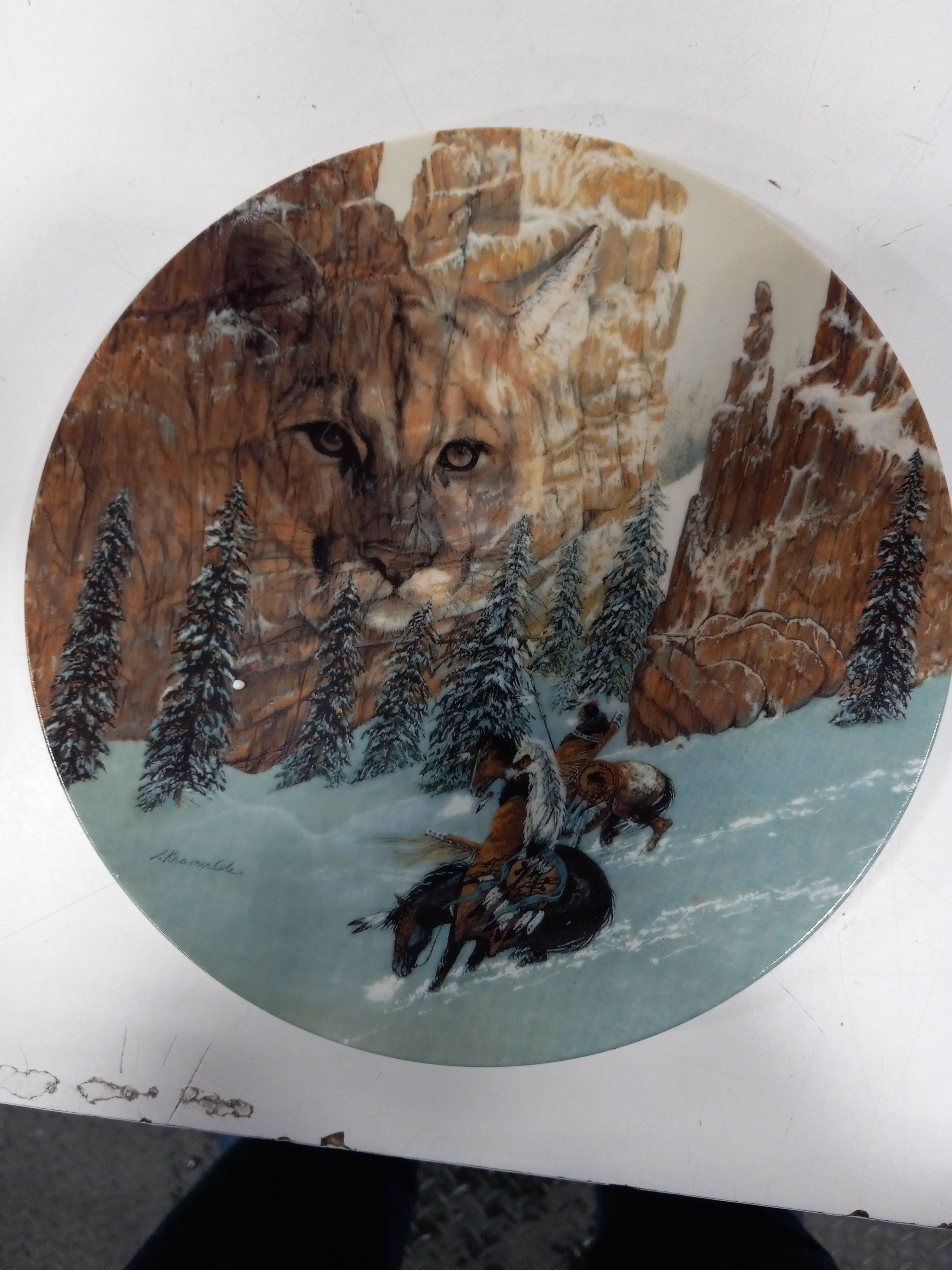 Buy the Bundle of Bev Doolittle Collectors Plates GoodwillFinds