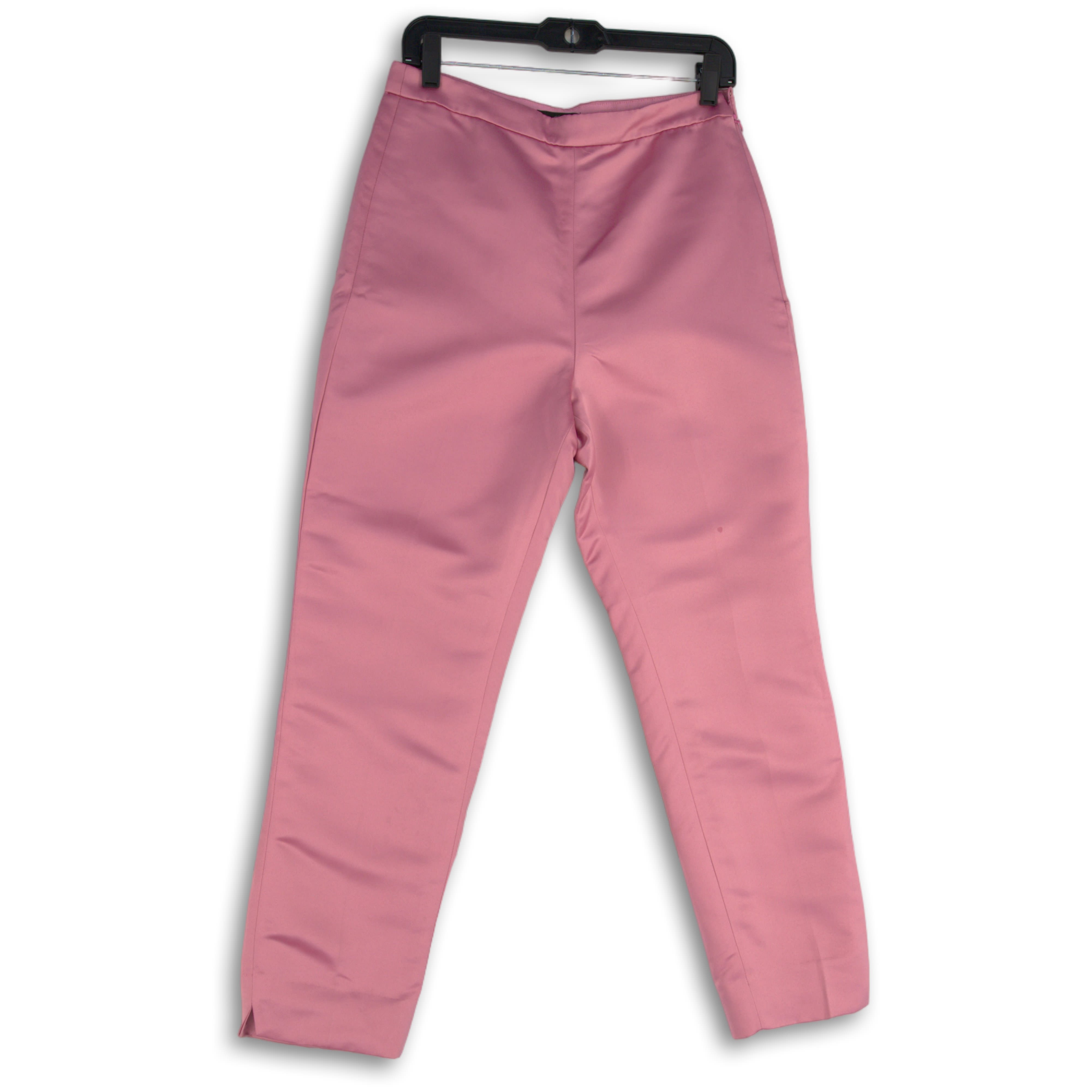 Buy the J. Crew Womens Pink Flat Front Skinny Leg Pull-On Dress Pants ...